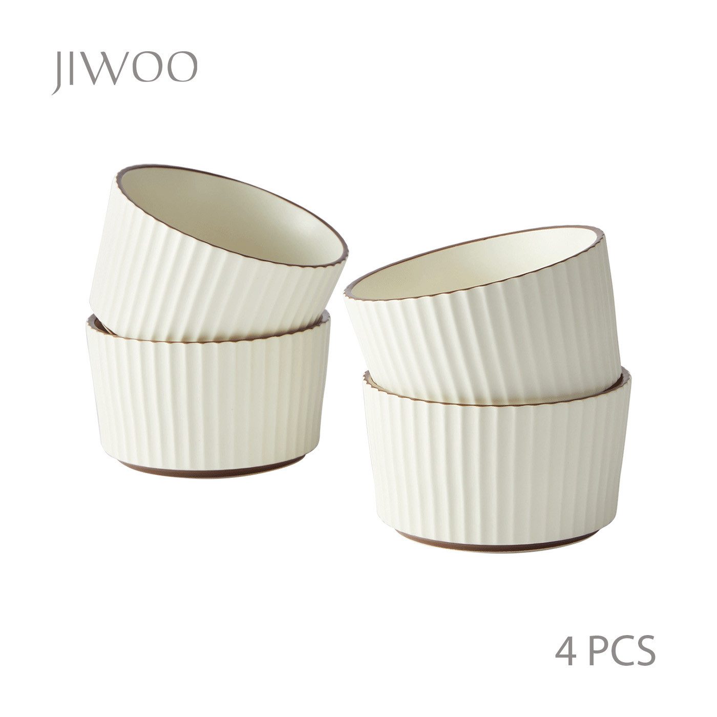 JIWOO Schüssel 6er,Ø12cm,Dessertschale,Servierschüssel,Obstschale,Müslischale, Hochwertiges Keramik, (4er-set, 4-tlg), rutschfest und langlebig,Mikrowellen-und spülmaschinenfest,Ø12cm