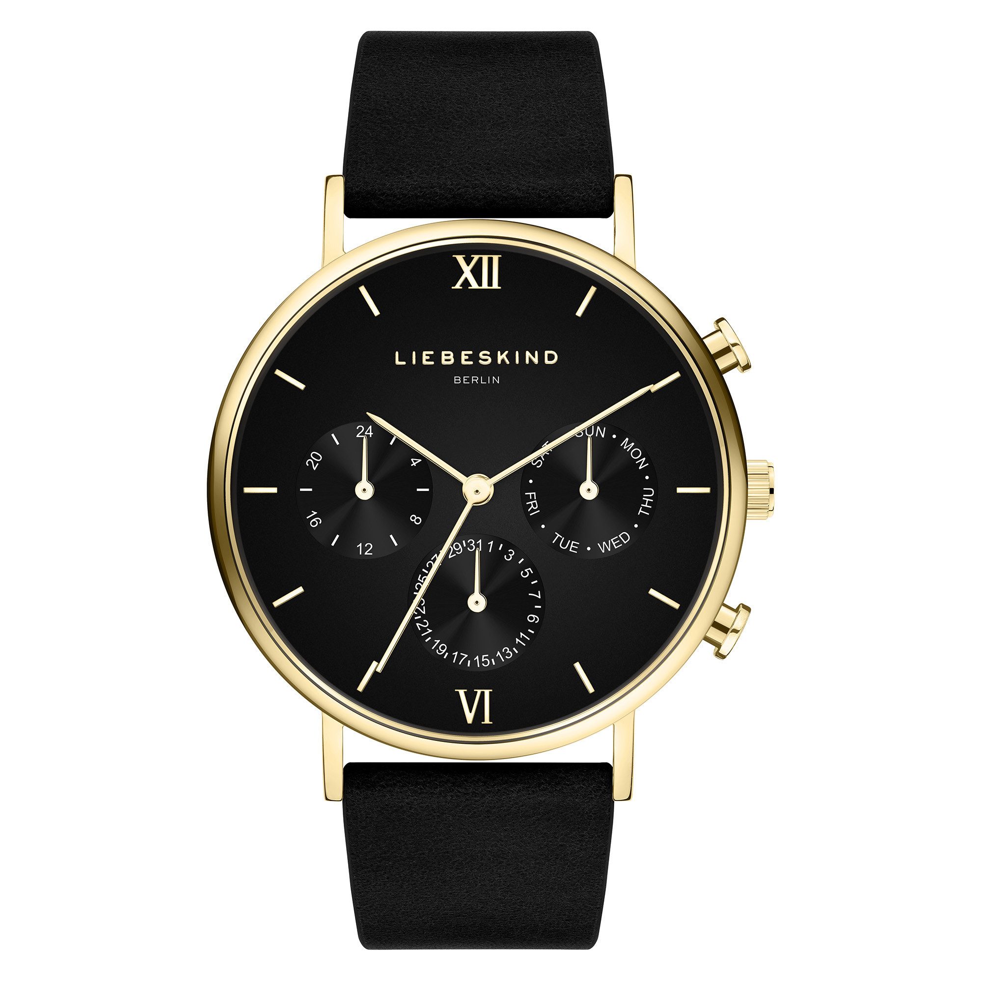 Liebeskind Berlin Quarzuhr Leather Signature Chrono Edelstahl