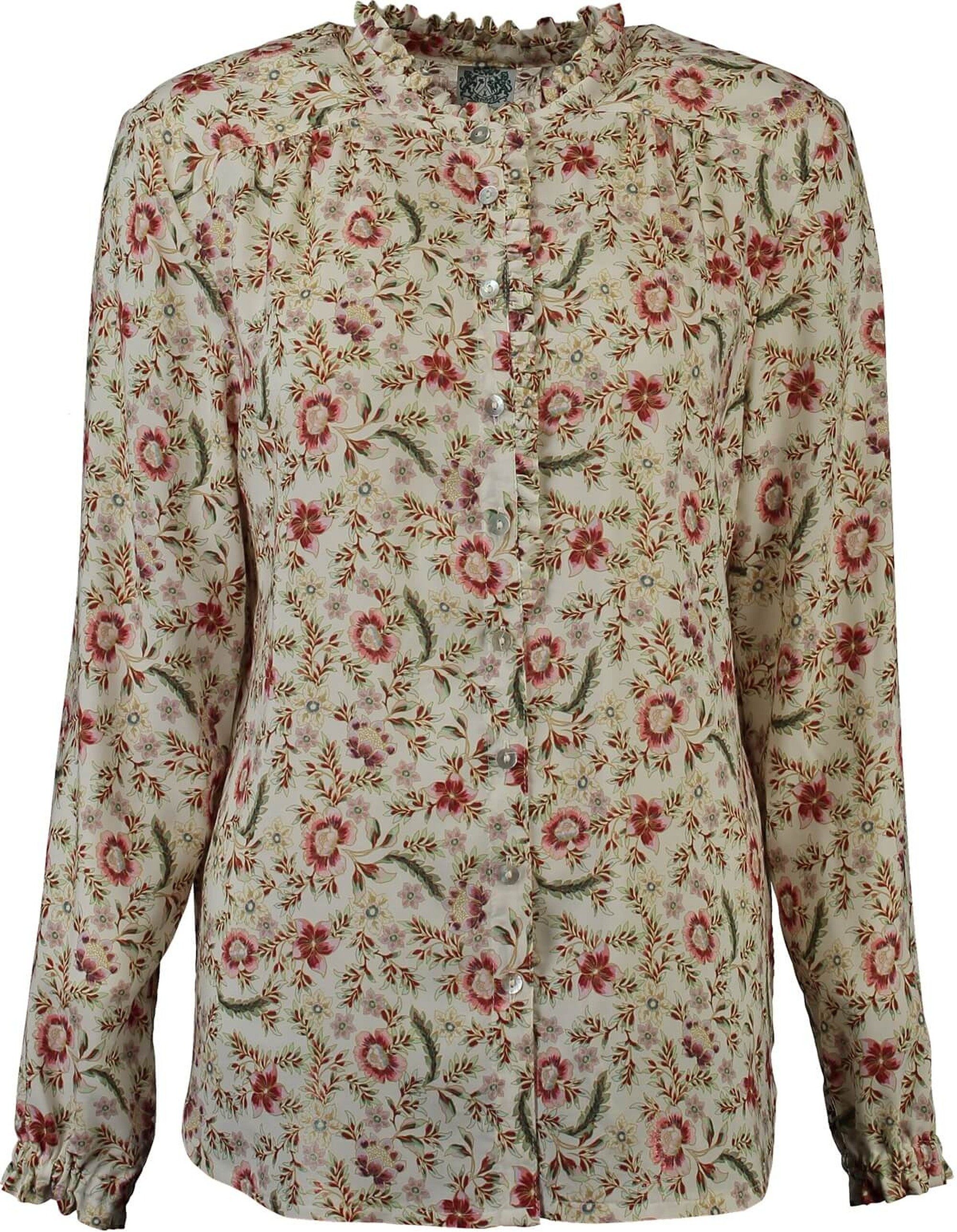 Hammerschmid Klassische Bluse »HAMMERSCHMID Blumenmuster-Bluse beige«  online kaufen | OTTO