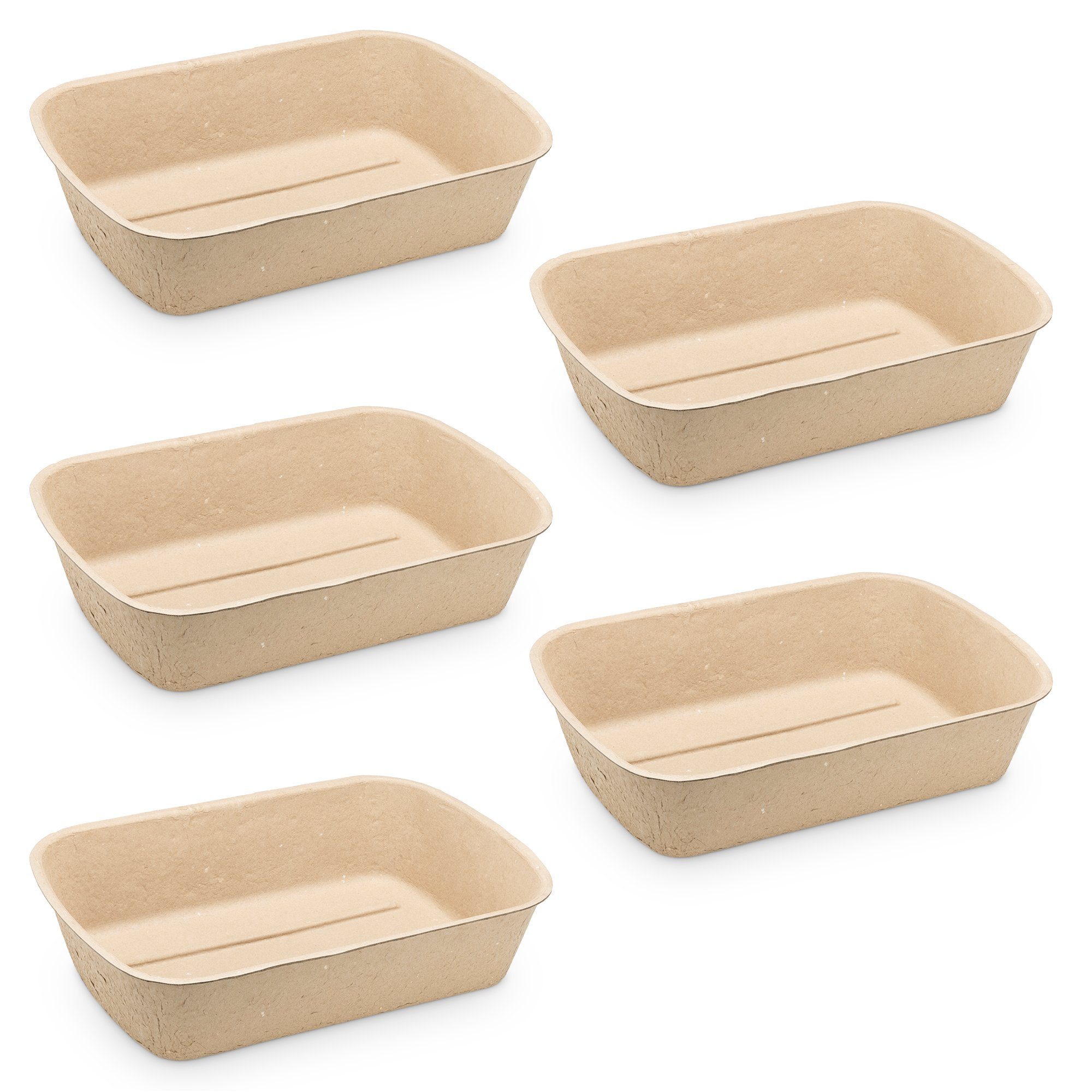Katzenstreu Katzentoilette Katzenklo ohne Deckel - 5x Katzen Toilette Box Schale