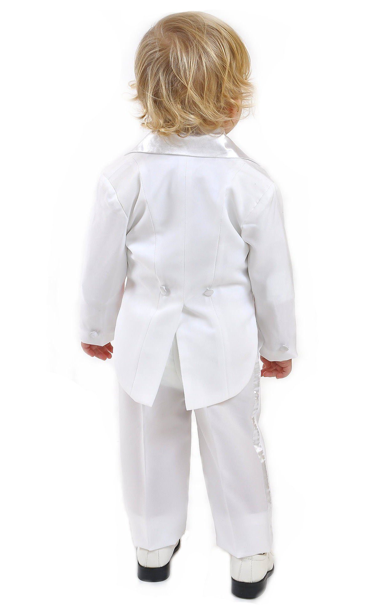 Family Trends Anzug mit elegantem 5-teiligen weiß Set Kummerbund im