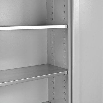 ADB Mehrzweckschrank ADB Flügeltürenschrank aus Pulverbeschichtetem Stahlblech, (BxHxT) 950 x 1950 x 400 mm