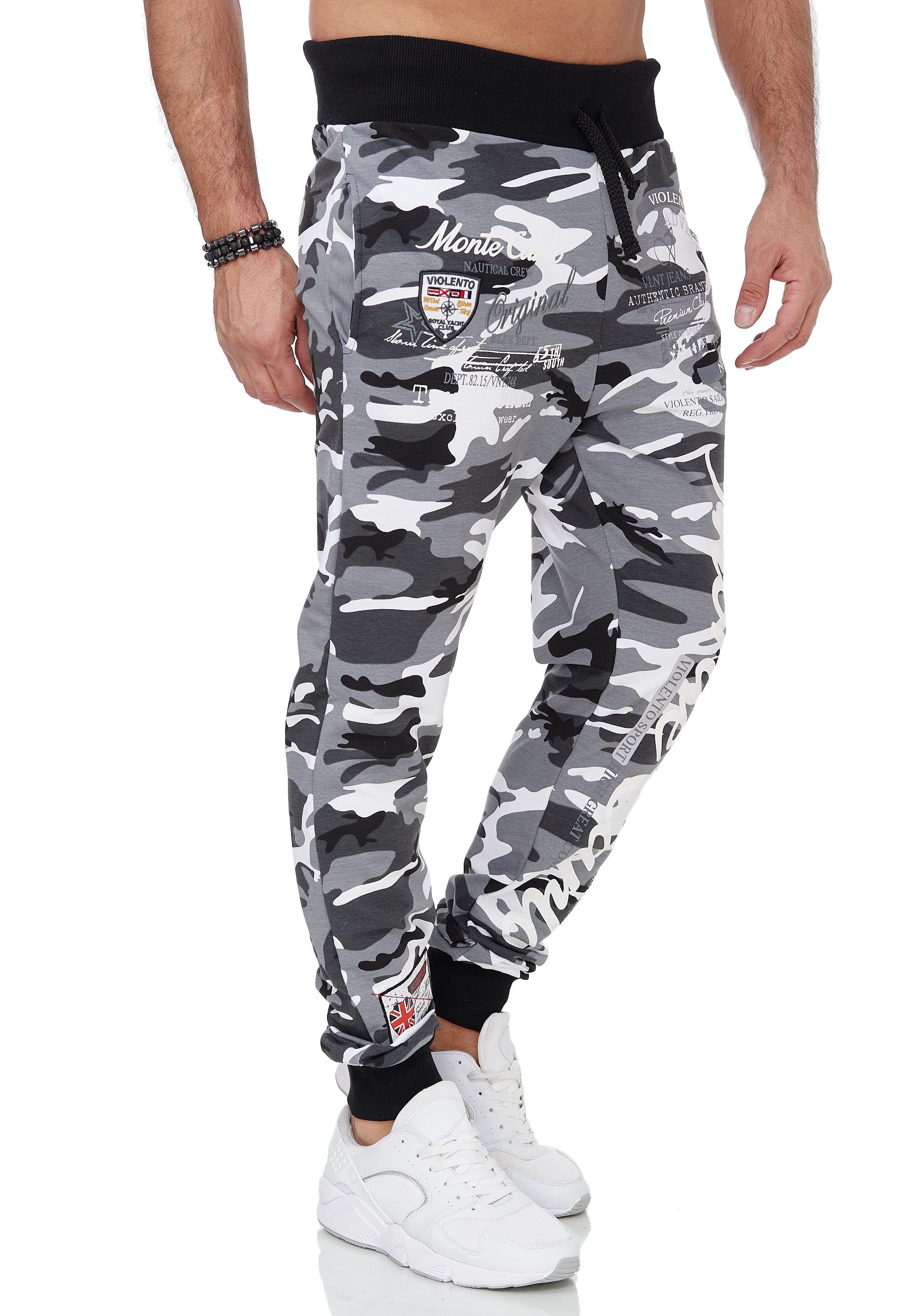 L.gonline Jogginghose Herren Jogginghose, Freizeithose, Sporthose, Monte Carlo 592 (Sweatpants, 1-tlg., im modischem Design) Fitness Freizeit Casual