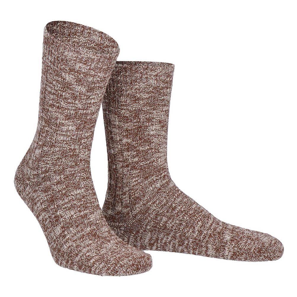 Wilox Komfortsocken Herren BOOT-Socke (1-Paar) aus hautfreundlicher BIO Baumwolle Braun