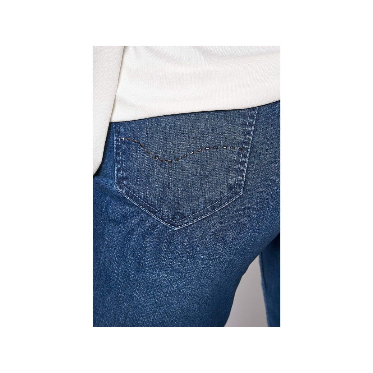 fit regular mittel-blau TONI (1-tlg) 5-Pocket-Jeans