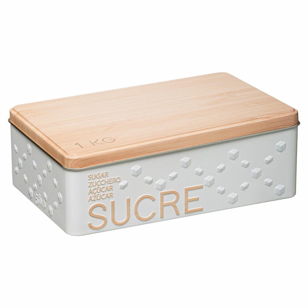 5five Simply Smart Zuckerdose Scandinave Nature, 1 kg, Weißblech