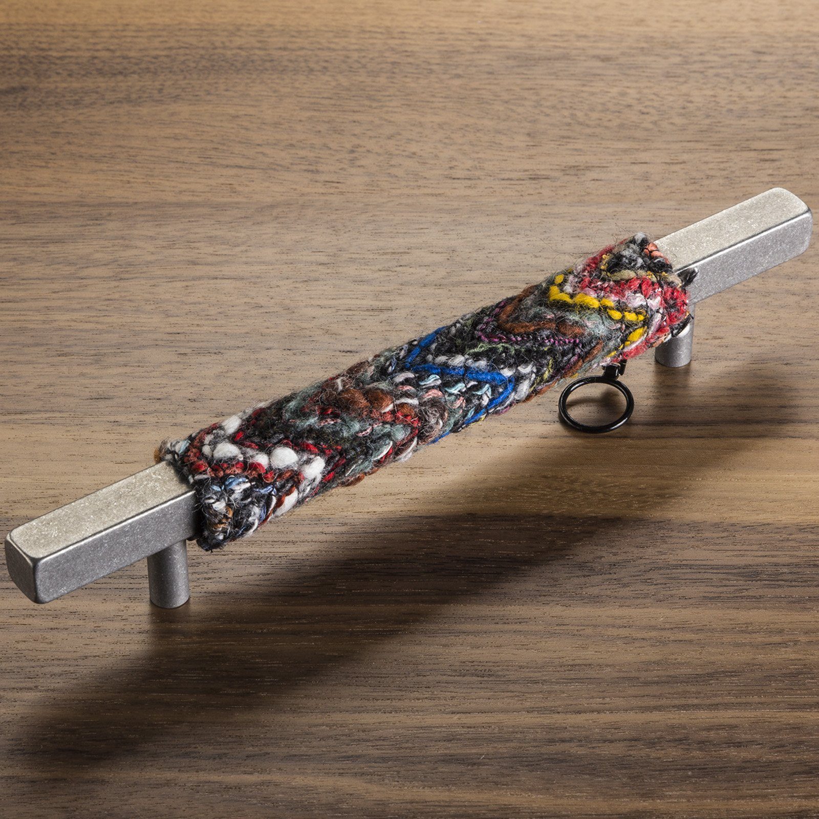 SO-TECH® Möbelgriff Relinggriff ELLIE BA 160 mm Stoffmantel Ethno, Schrankgriff Schubladengriff inkl. Schrauben