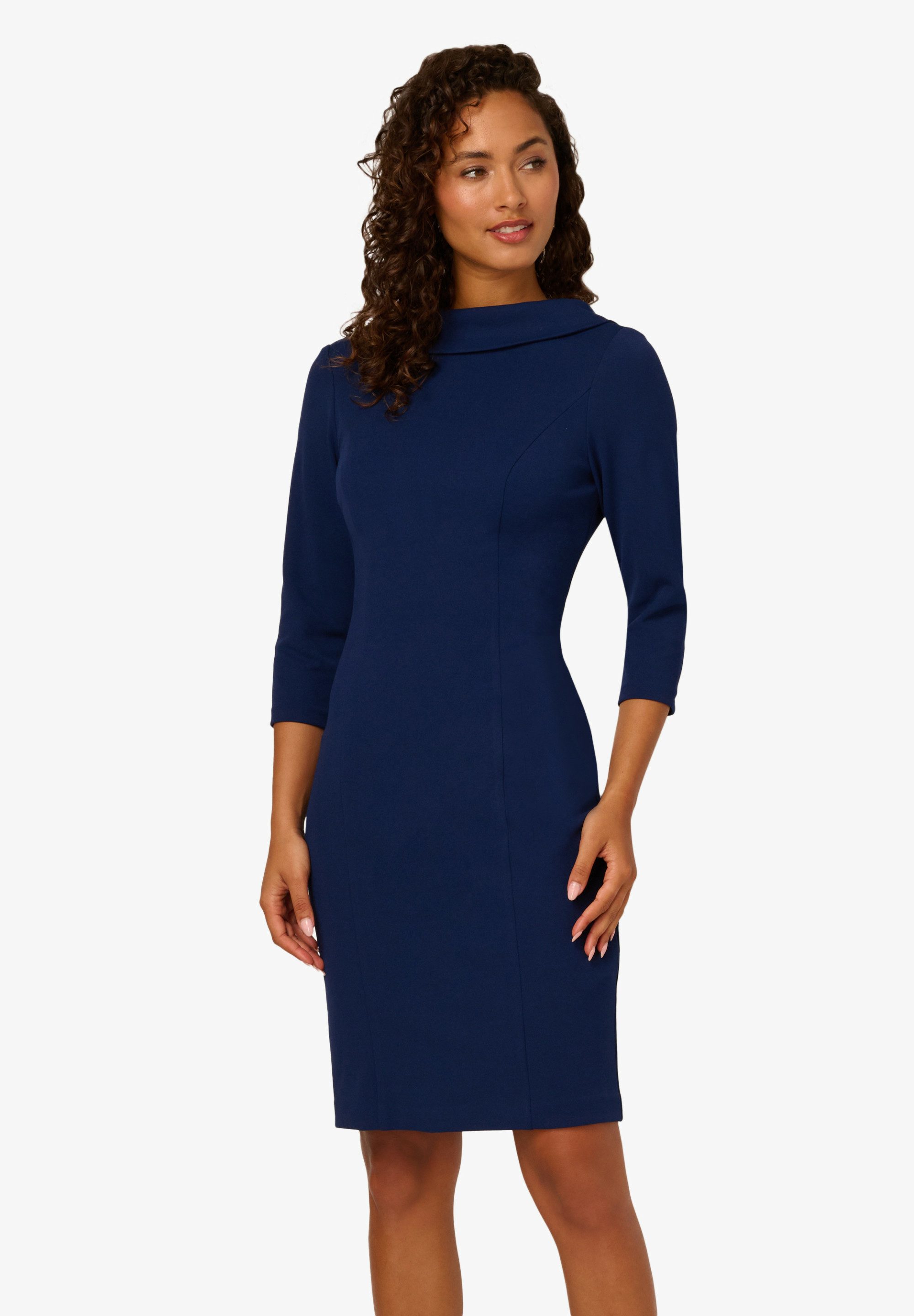 Adrianna Papell Midikleid Rolled Neck Crepe günstig online kaufen