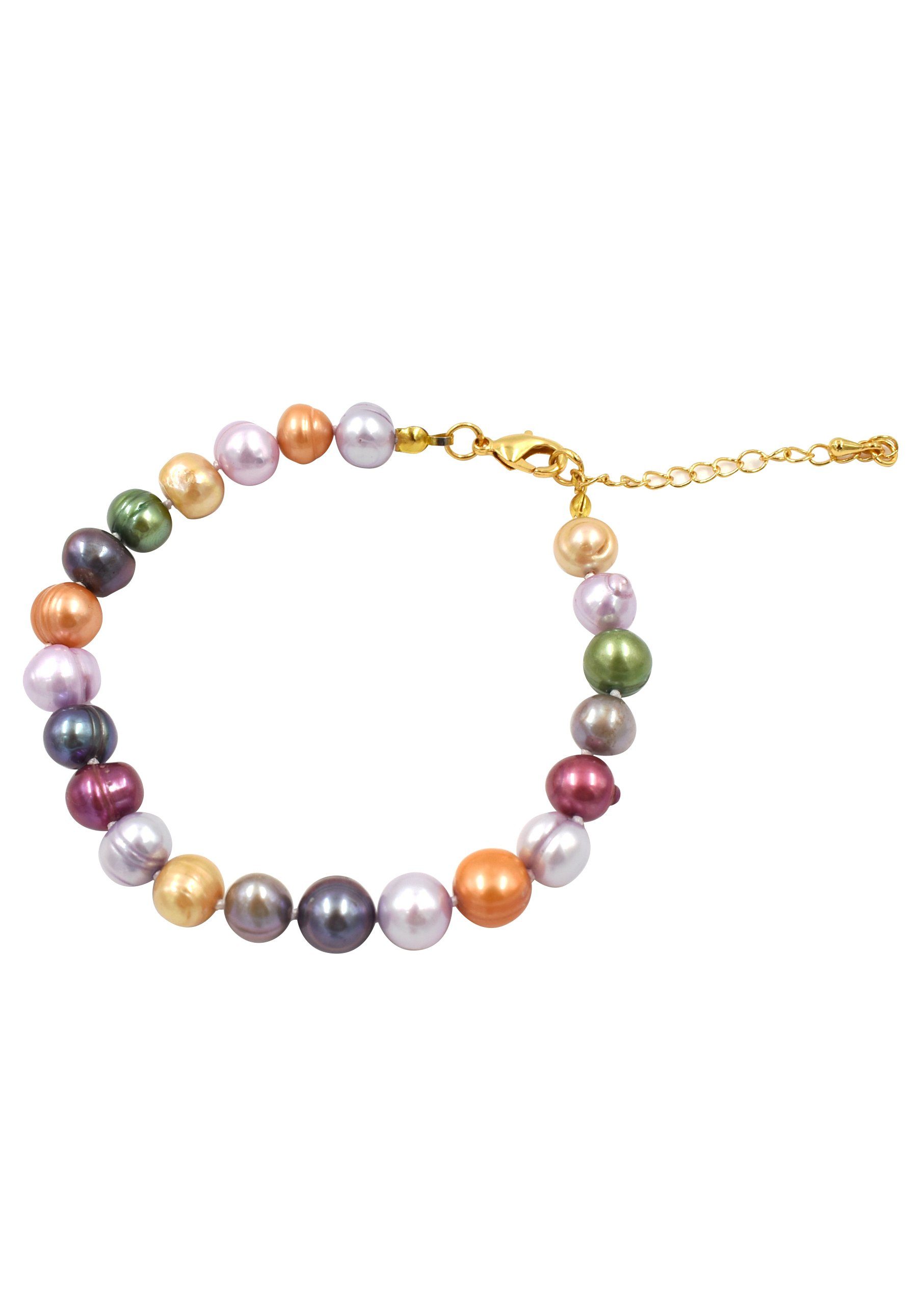 Schmuck Halskette in mit Made (Set, Firetti Multipack - - Schmuckset Germany Perlenarmband Geschenk 2-tlg), Armkette Süßwasserzuchtperlen Perlenkette