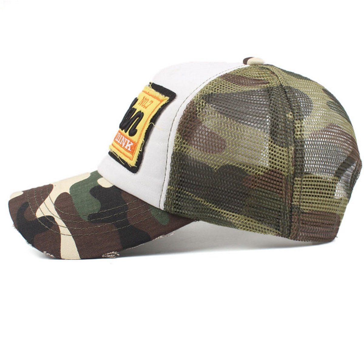 Sporty Trucker Cap Indian Vintage Distressed Trucker Mesh Baseballcap im vintage used Look