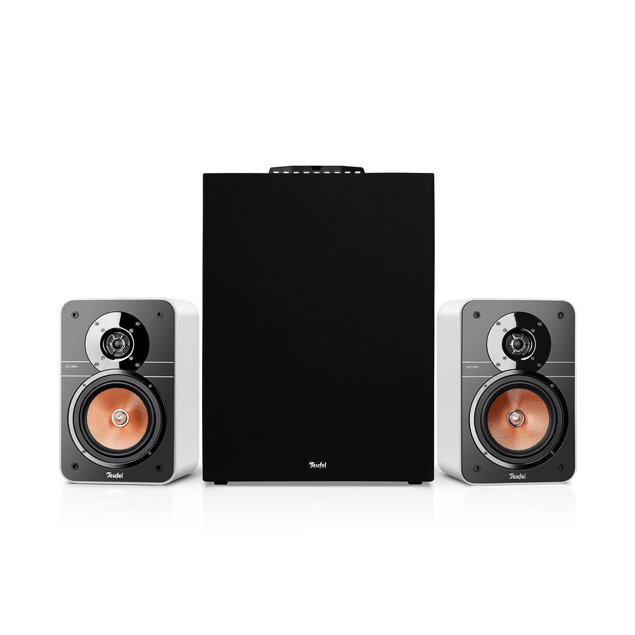 Teufel ULTIMA 20 CONCEPT Power Edition "2.1-Set" Wireless Lautsprecher (Bluetooth, HDMI, 150 W, Spielfertiges 2.1-Komplettsystem für Games, Filmton und Musik)
