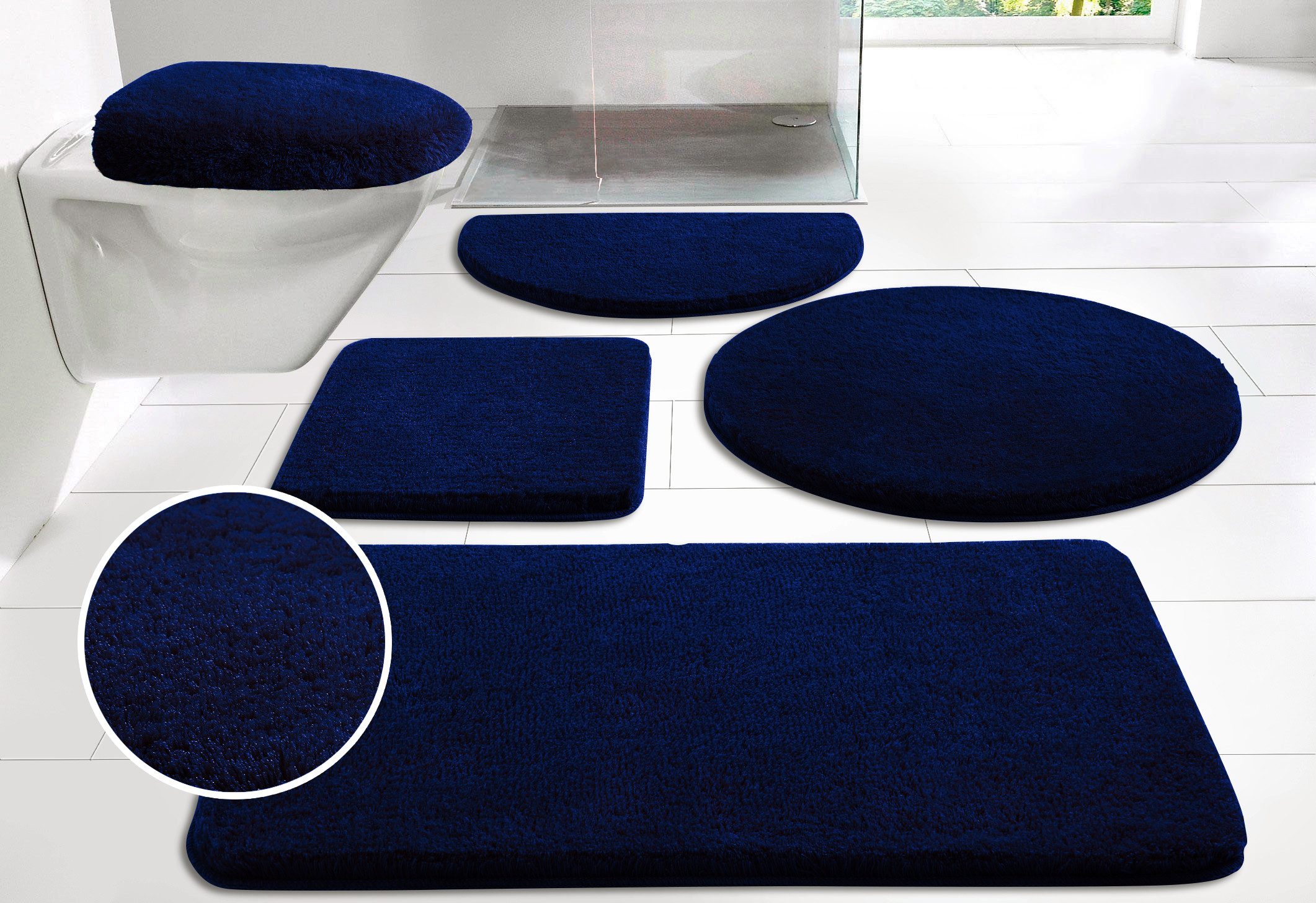 Badematte Merida, Badvorleger, Badezimmer Teppich
