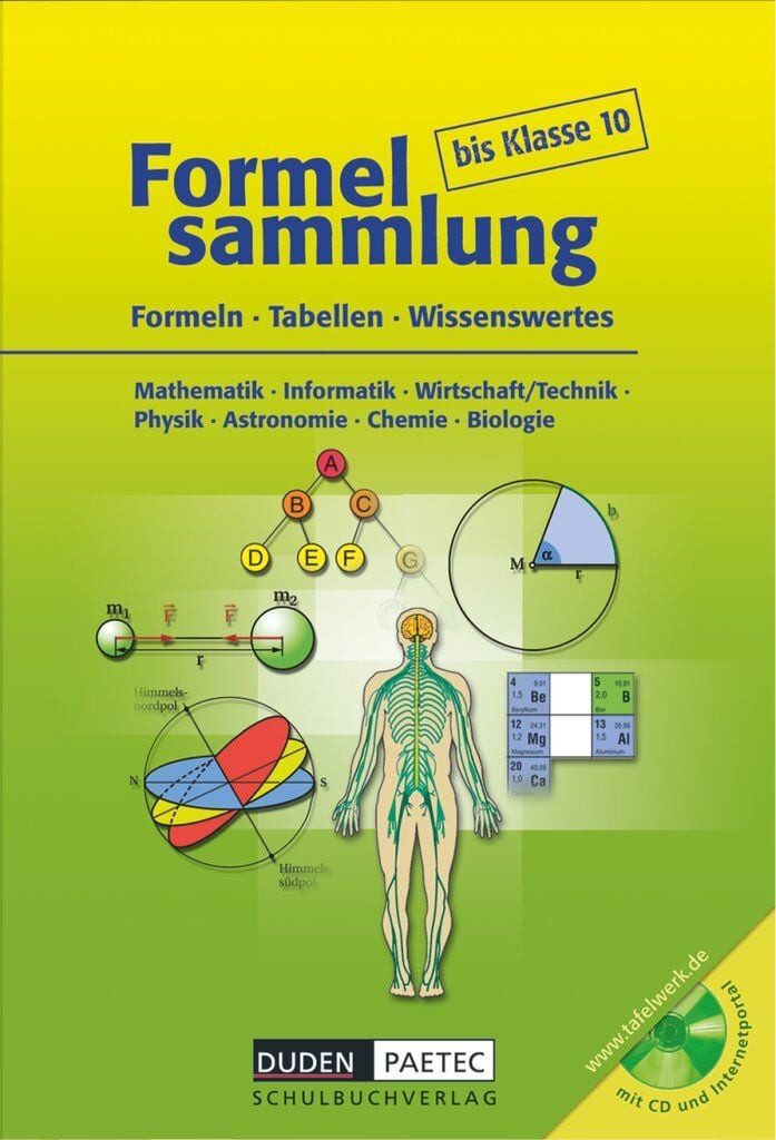 Schulbuch Formelsammlung bis Klasse 10 - Mathematik - Informatik - Wirtschaft/Te Lutz Engelmann, Uwe Bahro, Frank-Michael Becker, Christine Ernst, Sonja Huster
