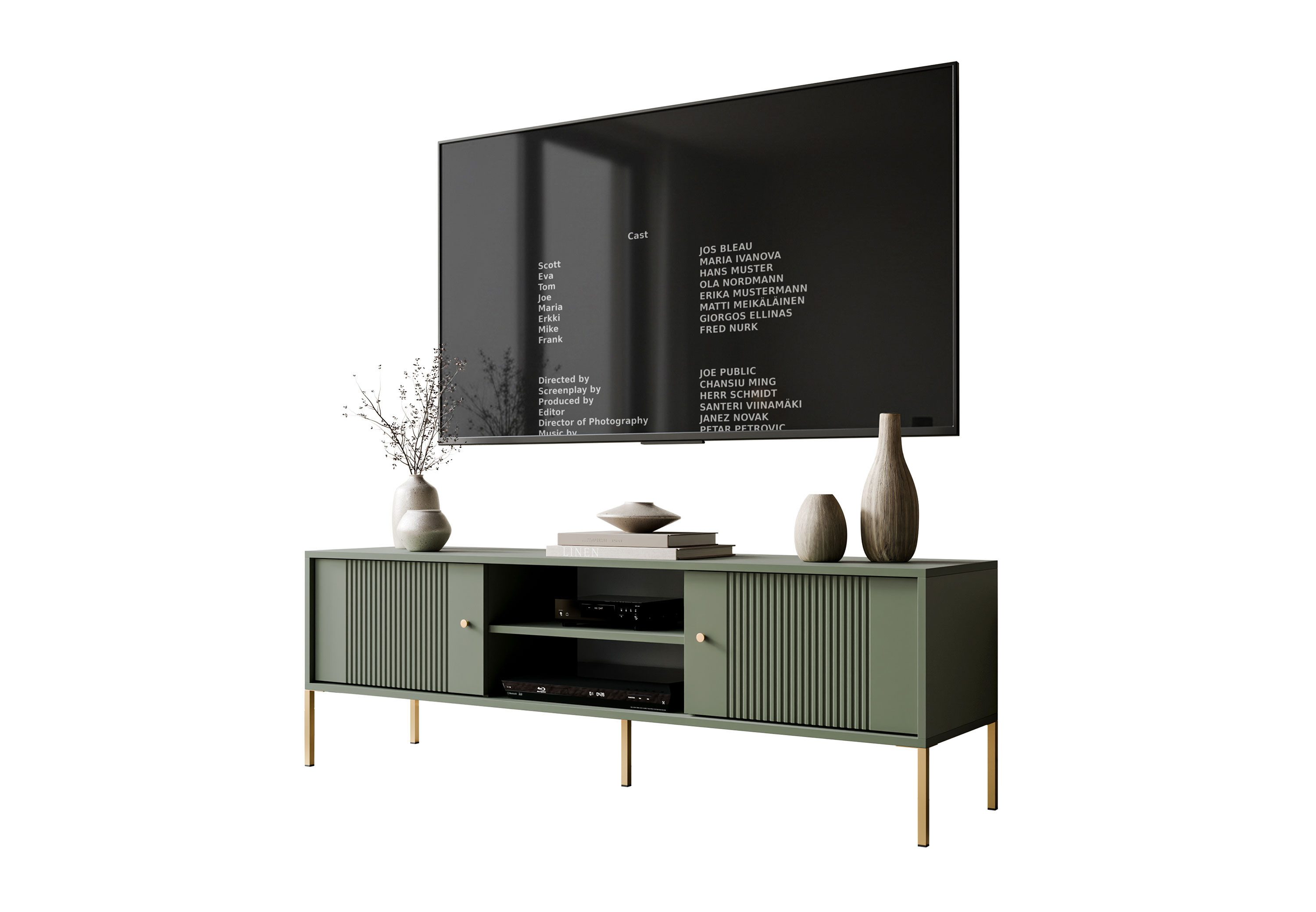Lookway TV-Schrank VIVALDI mit geriffelten Fronten