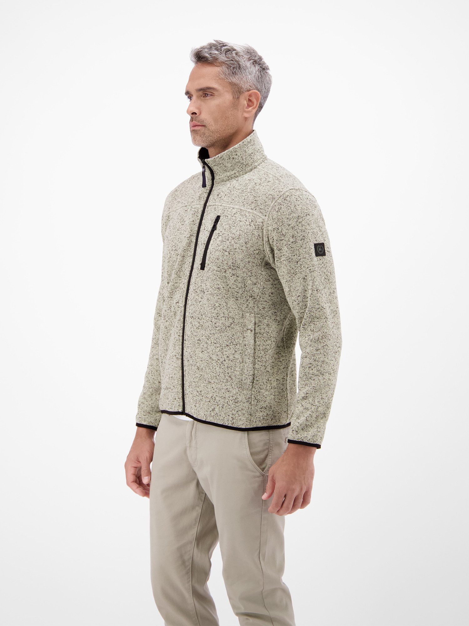 LERROS Sweatjacke Fleecejacke für Herren - warm, leicht, urban