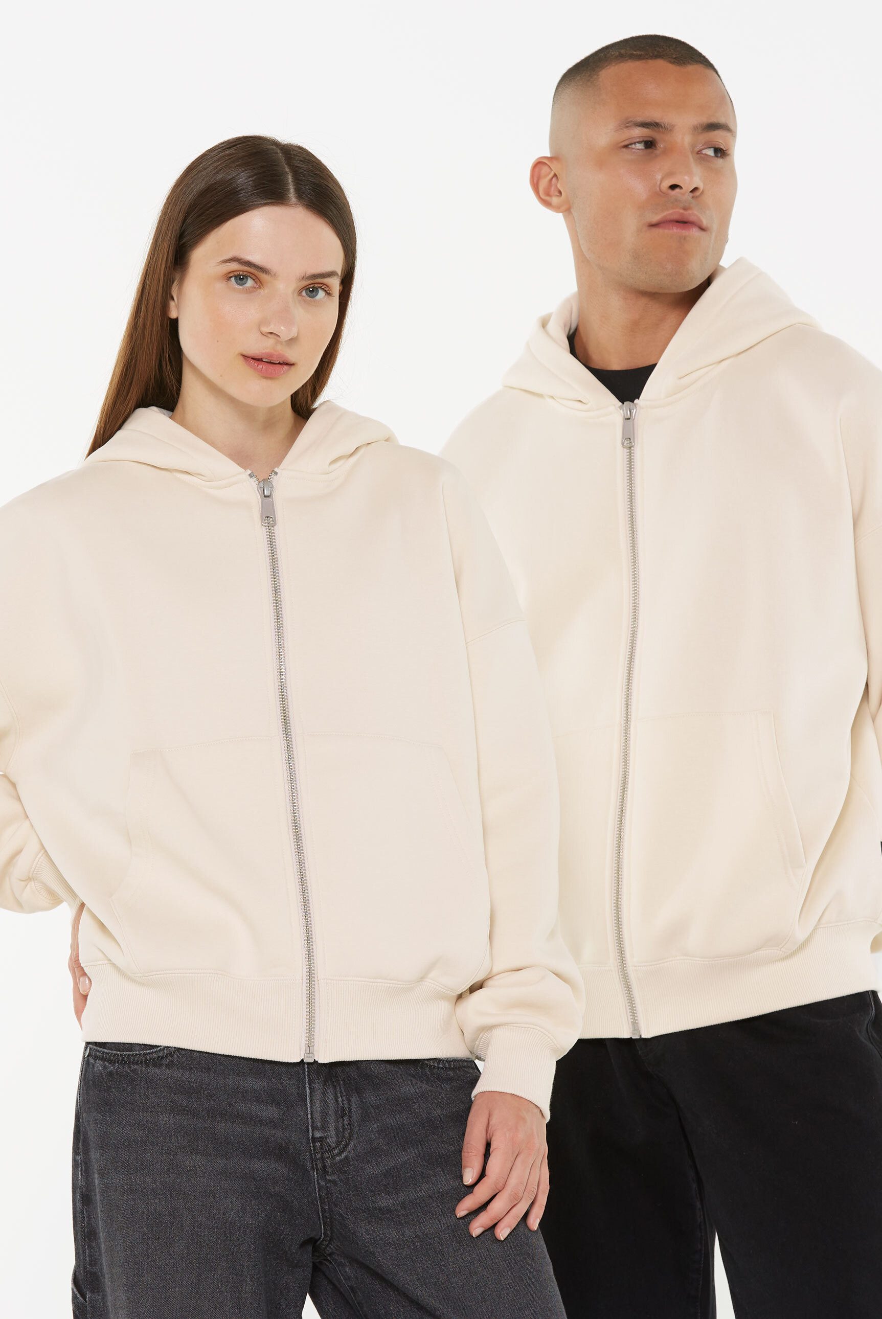 Harlem Soul Kapuzensweatjacke mit Baumwolle