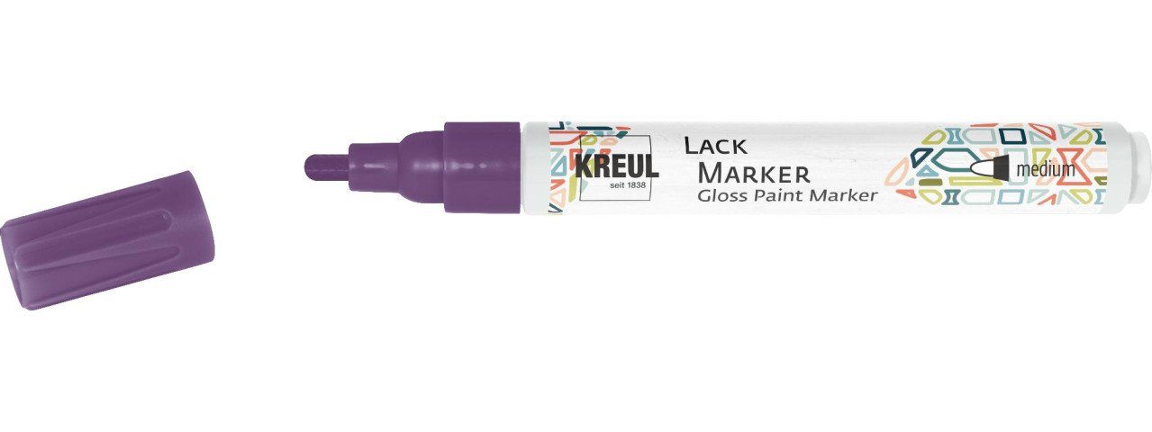 mm 2-4 medium violett, Kreul Marker Künstlerstift Kreul Lack