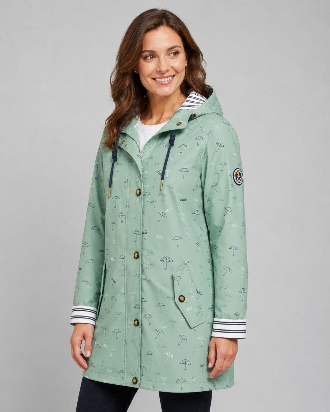 ankerglut Allwetterjacke Friesennerz Ankerglutwolke II Regenmantel, Longjacket auch in Großen Größen erhältlich