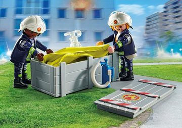 Playmobil® Konstruktions-Spielset Feuerwehrleute mit Luftkissen (71465), Action Heroes, (13 St), Made in Europe