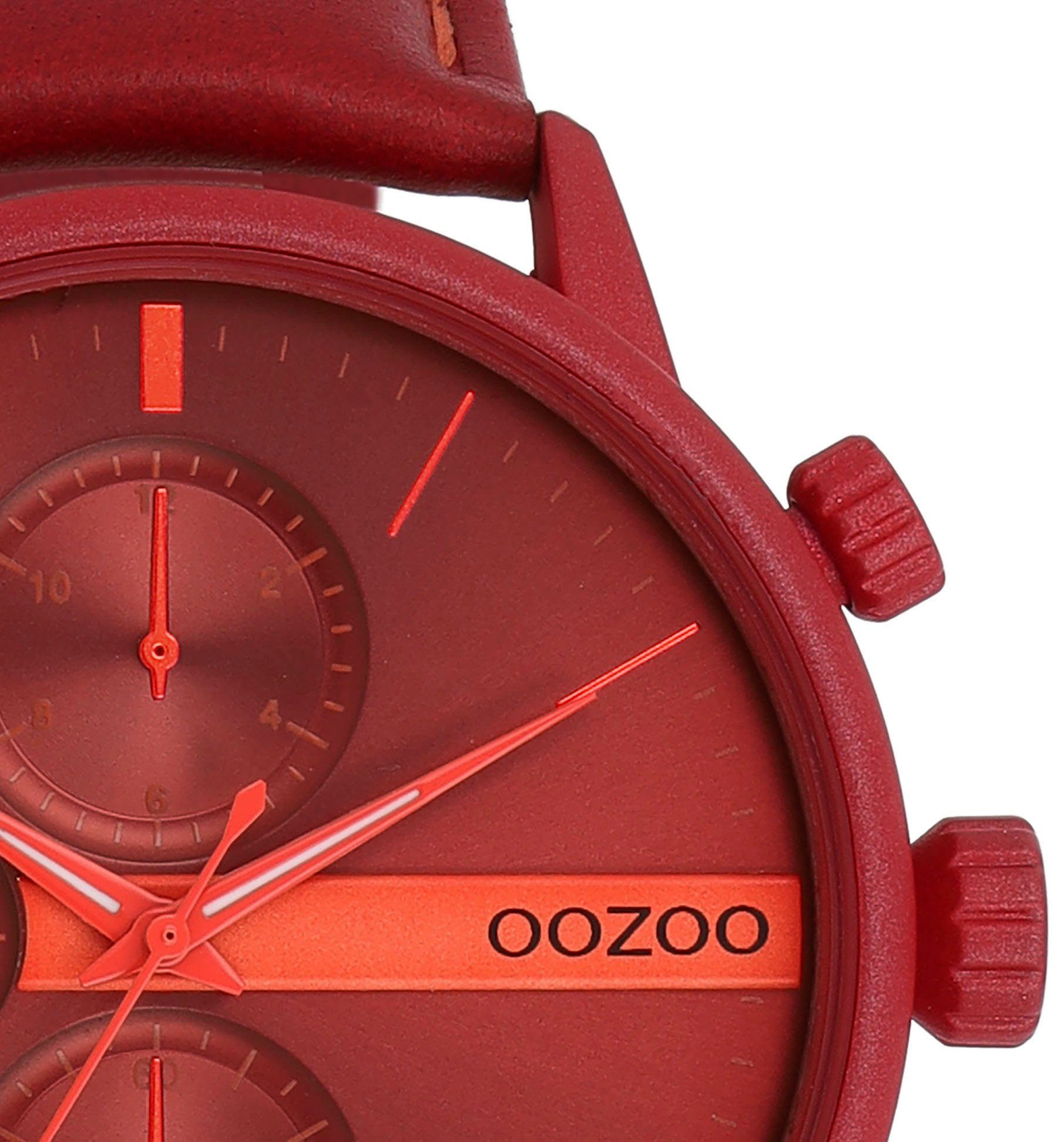 OOZOO Quarzuhr C11226, Armbanduhr, Herrenuhr, Lederarmband, günstig online kaufen