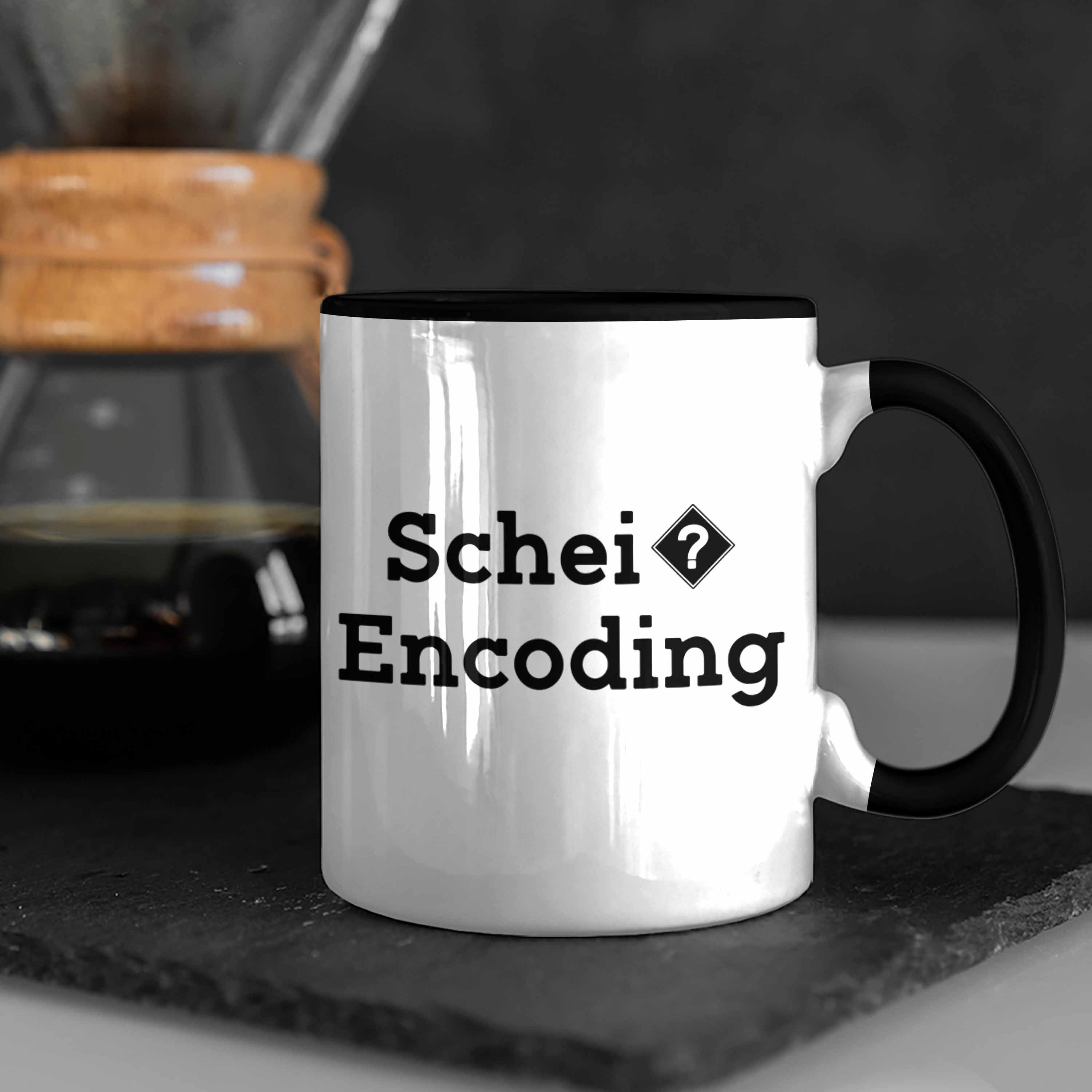 Tasse Geschenk Gesch Tasse Softwareentwickler Coder Nerds Trendation Schwarz für Programmierer