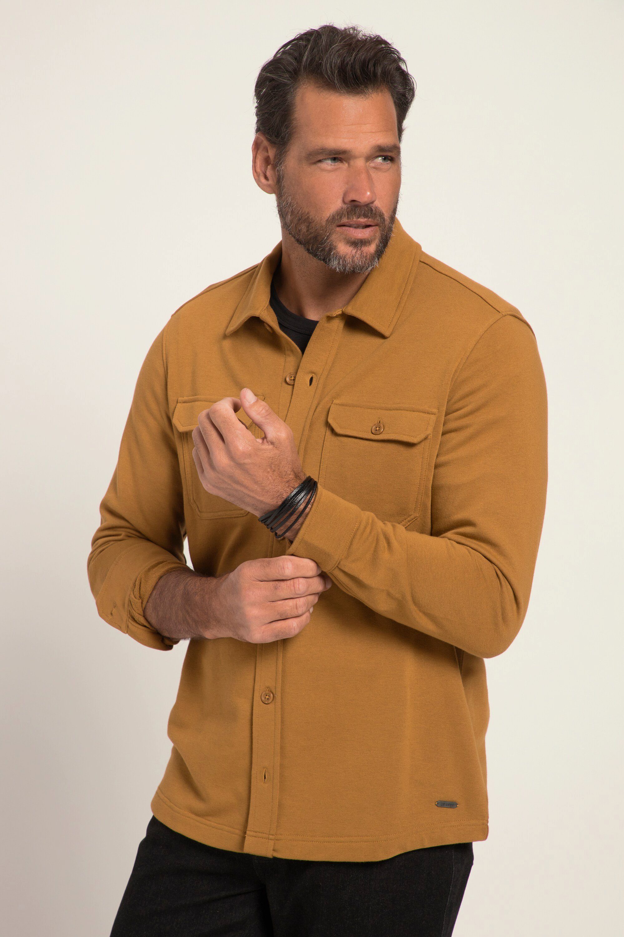 JP1880 Businesshemd Hemd Overshirt Sweat Langarm günstig online kaufen