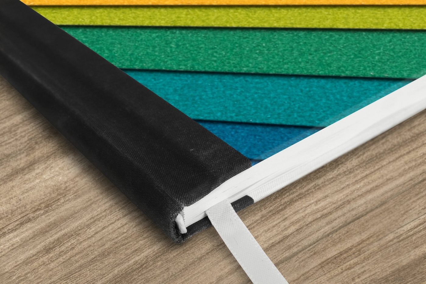 Thumbnail - MuchoWow Notizbuch Regenbogenfarbenes Papier, Notebook, Notizblock a5, Tagebuch, Journal Liniert