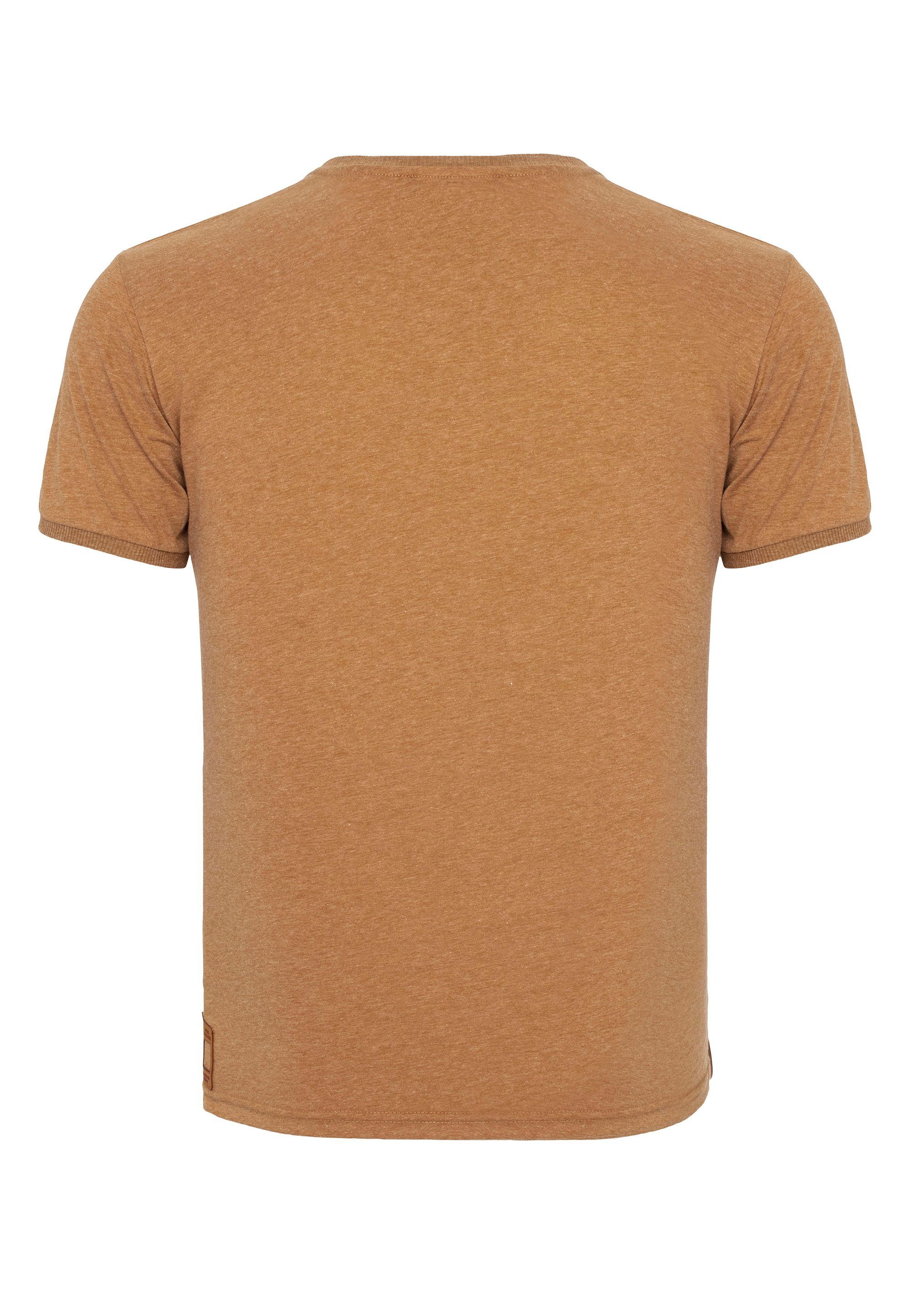 dezentem RedBridge Torrance T-Shirt karamell Logo-Patch mit