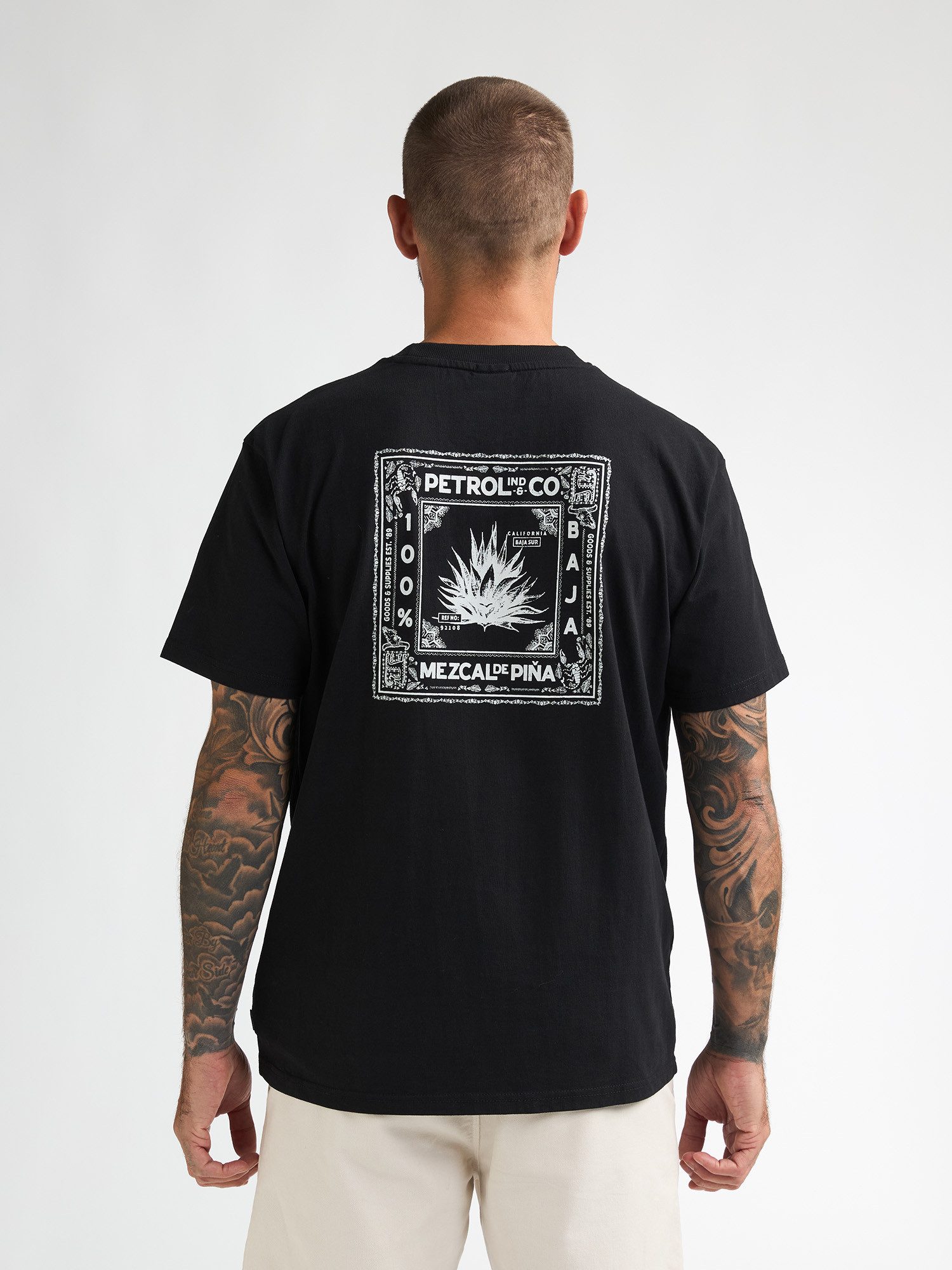 Petrol Industries T-Shirt Calor mit Rückenprint