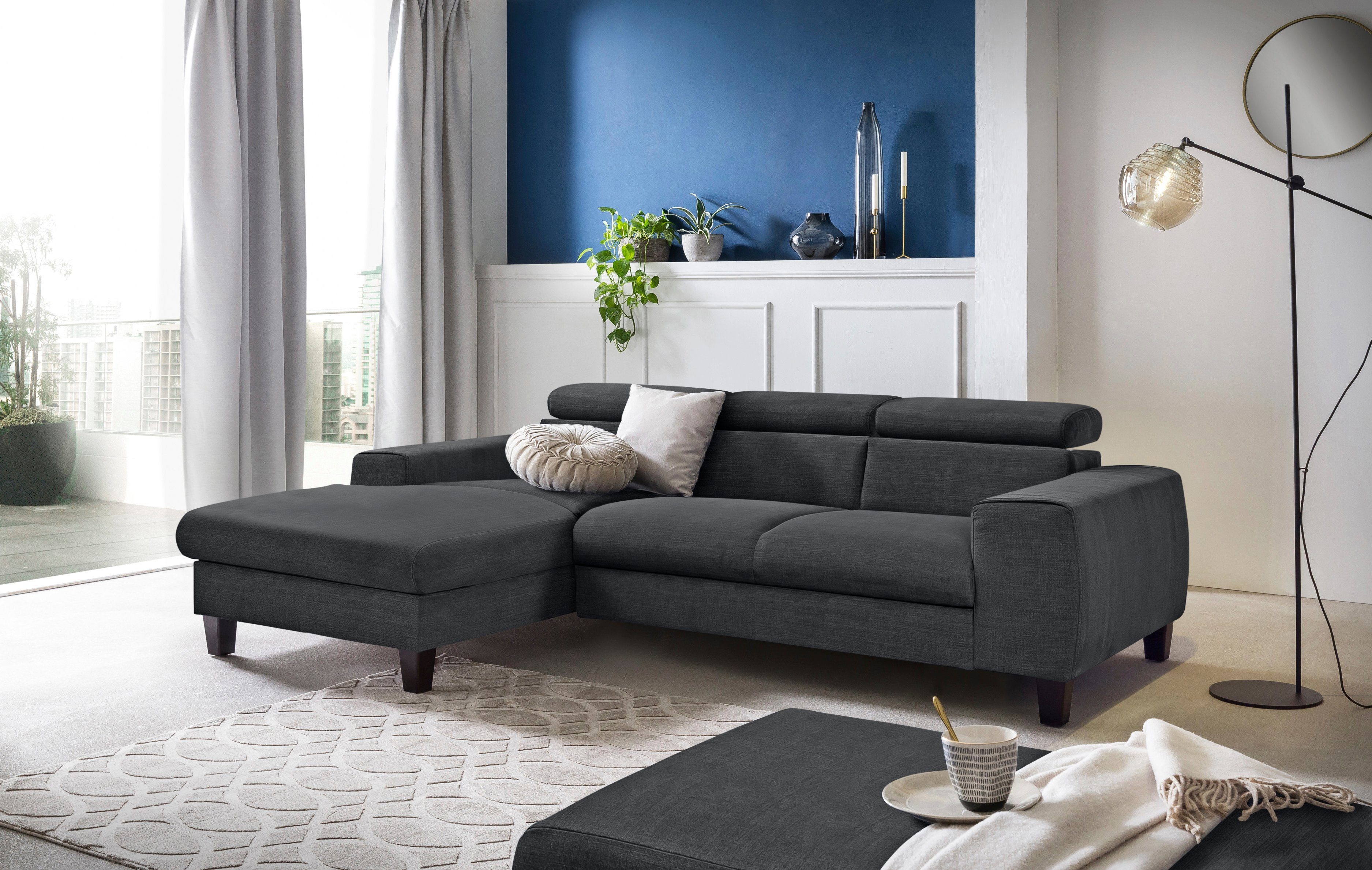 COTTA Ecksofa Morven L-Form mit Kopfteilverstellung, günstig online kaufen