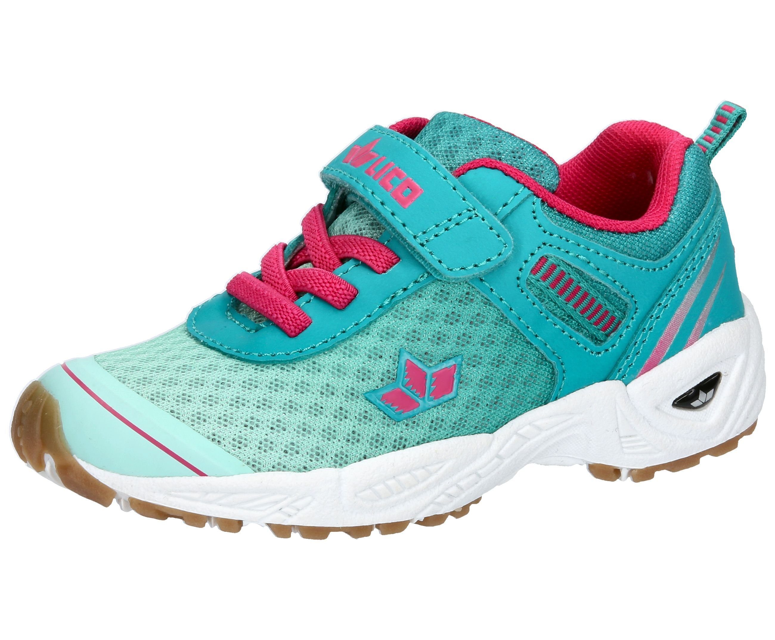 Barney tUErkis/pink Lico Hallenschuh Sportschuh VS (06503013)