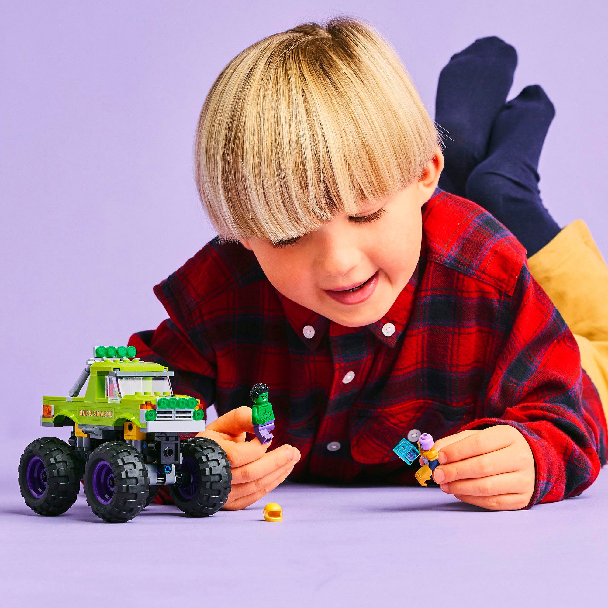 LEGO® Hulk-Truck vs. Thanos (76312), LEGO Super Heroes Konstruktionsspielst günstig online kaufen