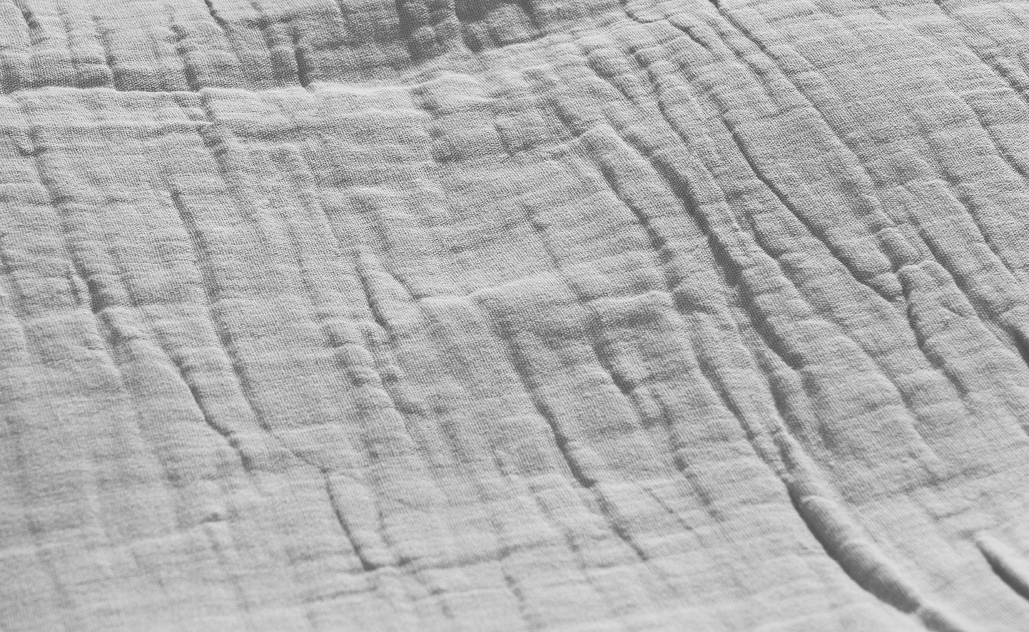 Dekokissen Musselin-Kissenhülle, Grau, B L cm 45 45 cm