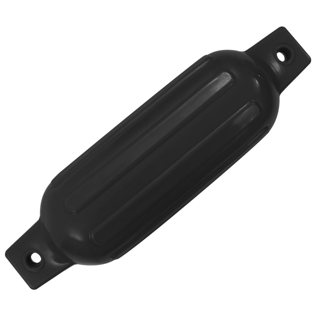 vidaXL PKW-Anhänger 41 x 115 cm Bootsfender 4 Stk Schwarz 41x11,5 cm PVC