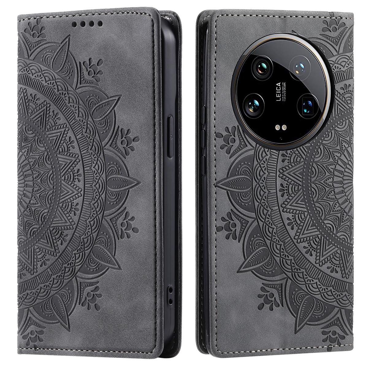 CoverKingz Handyhülle Hülle für Xiaomi 14 Ultra Handyhülle Flip Case Cover Schutz Etui, Mandala
