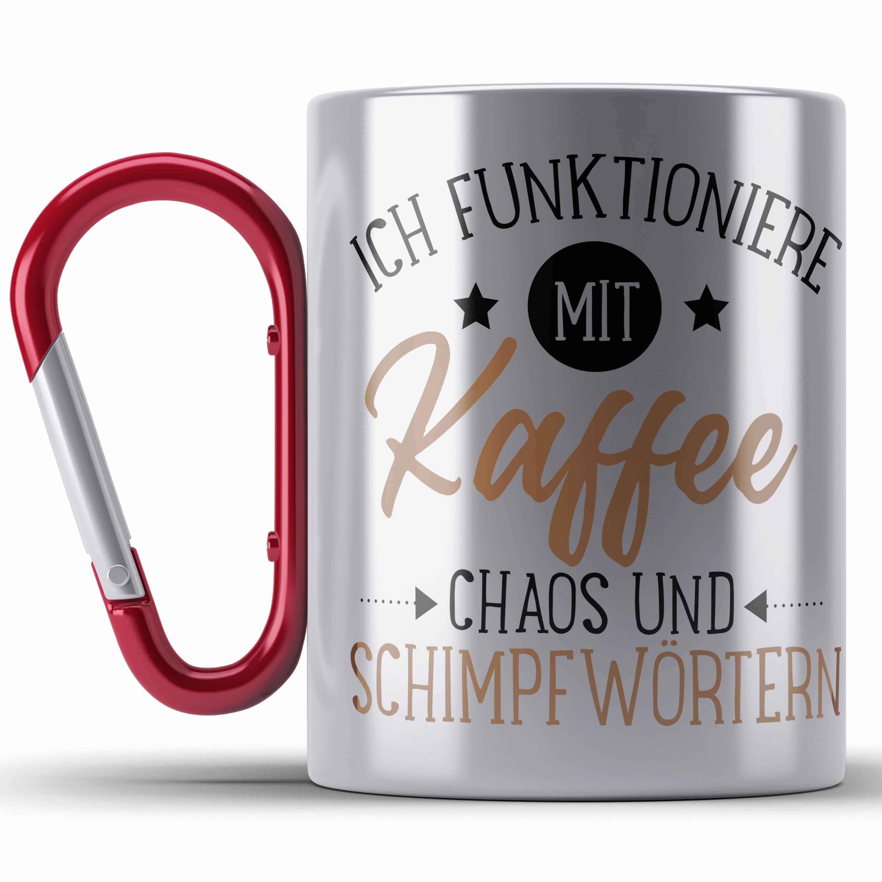 Trendation Thermotasse Lustige Edelstahl Tassen Für Frauen Männer Sprüche Geschenk Spruch für Rot