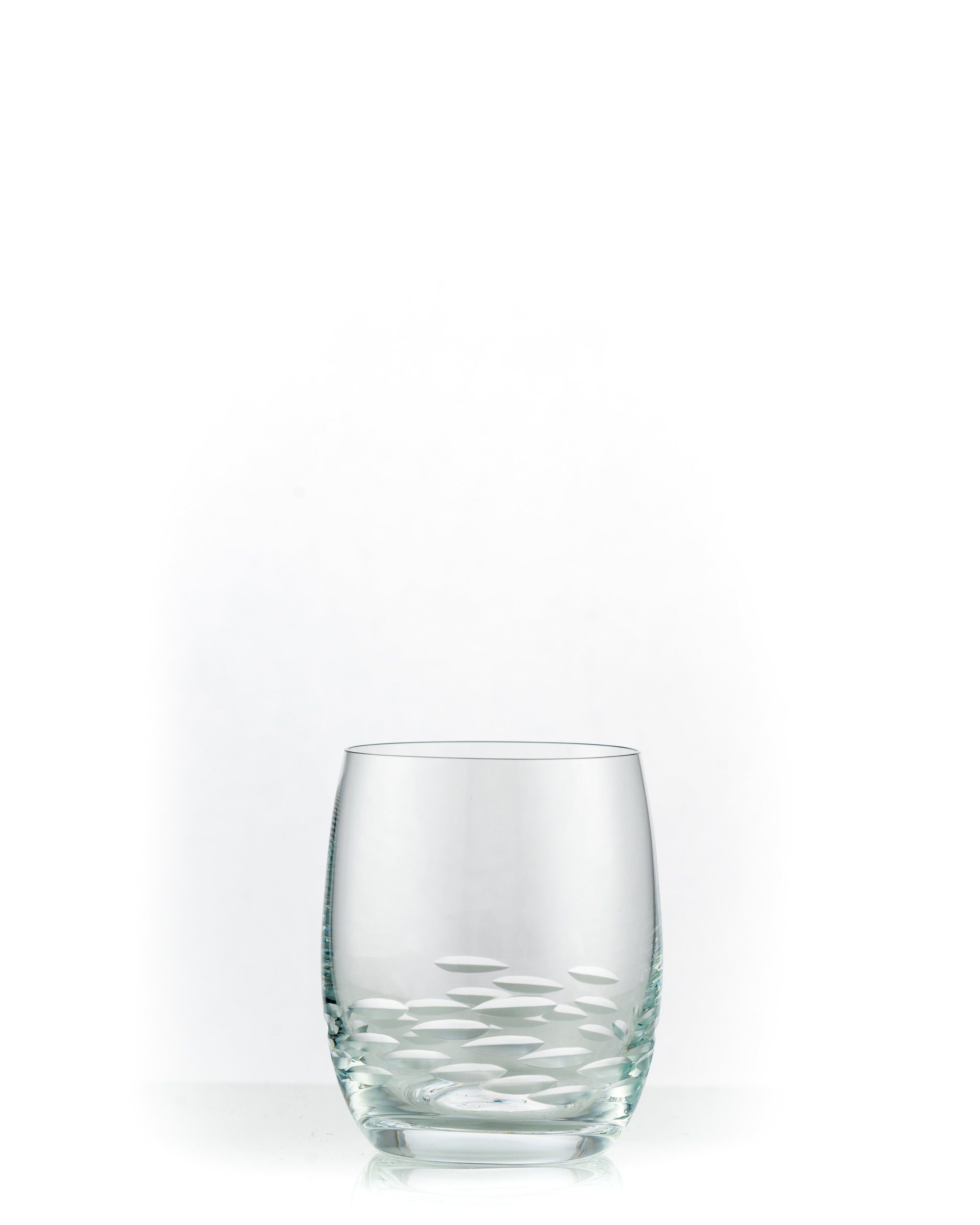 Crystalex Whiskyglas Viola Stone klar geschliffen 300 ml 6er Set, Kristallglas, Kristallglas, poliertem Schliff