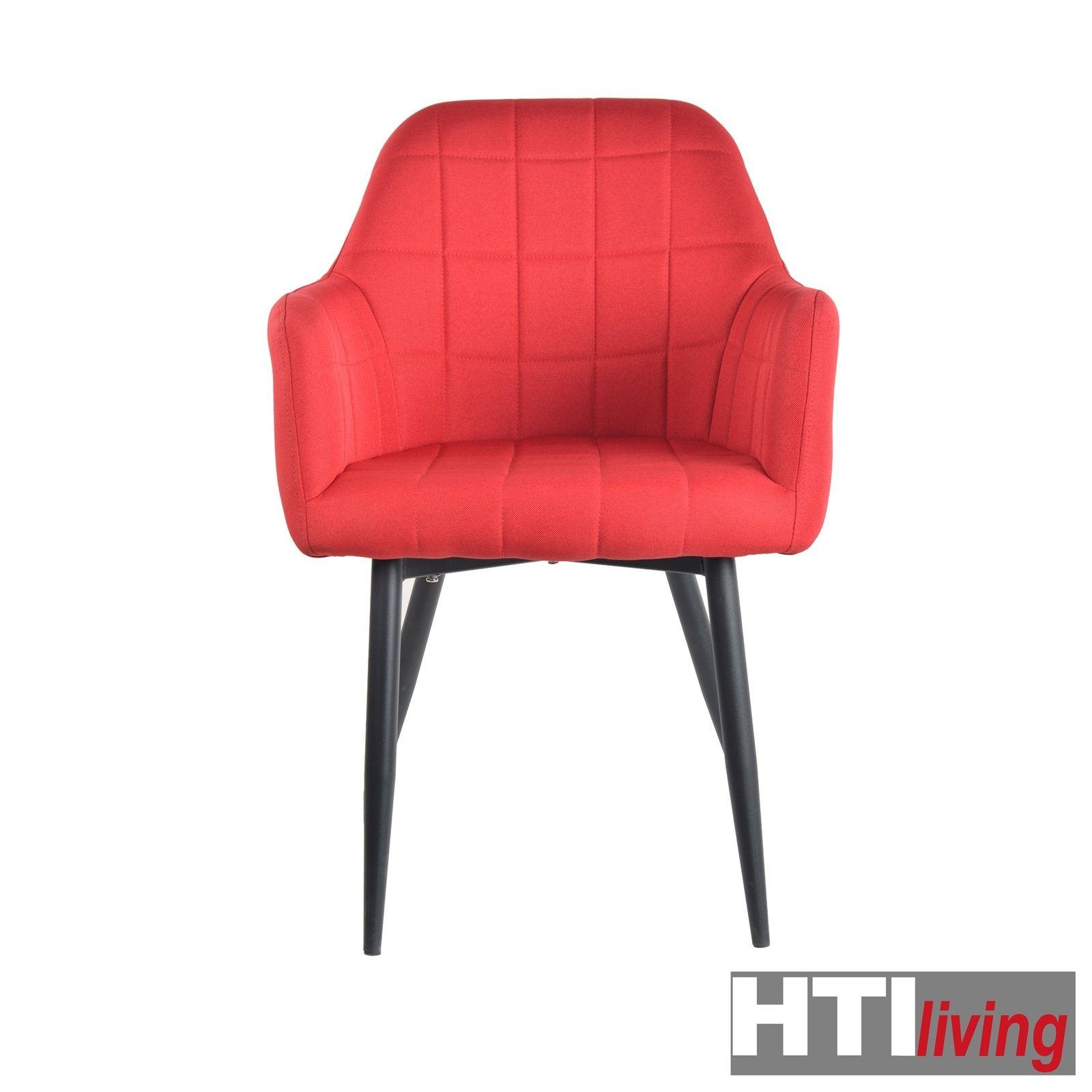 HTI-Living Esszimmerstuhl Rot Polsterstuhl Stuhl (Einzelstuhl, St), Albany Esszimmerstuhl Webstoff 1 Armlehnenstuhl