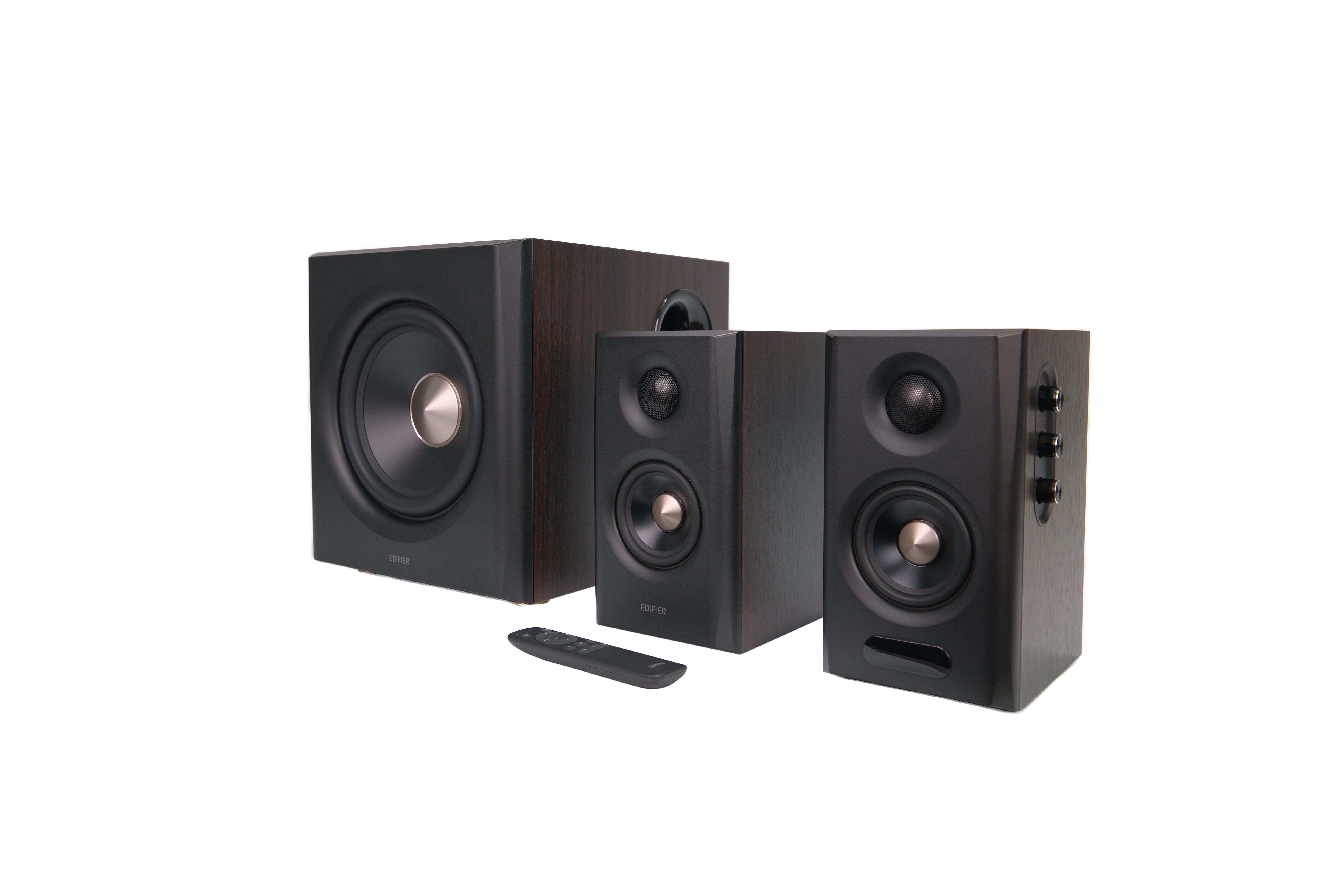 Edifier® S355DB 2.1 Soundsystem 2.1-Kanal (Bluetooth 6.0, LDAC Bluetooth, SBC Bluetooth, 150 W, Hi-Res Audio, Bluetooth, kabelloser Subwoofer, HDMI eARC)