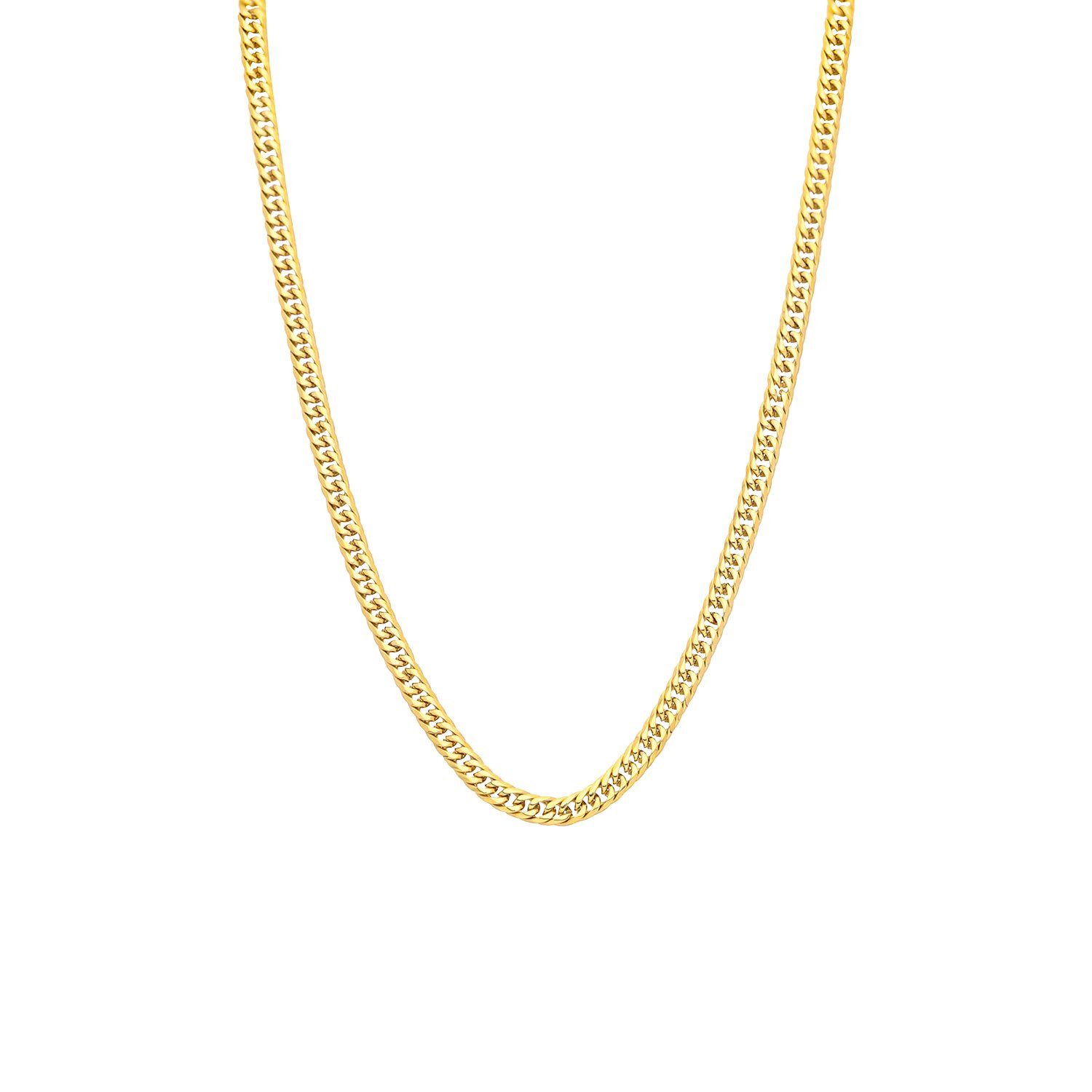 LUCARDI Gliederkette Halskette - Stahl - Gold - Kinder