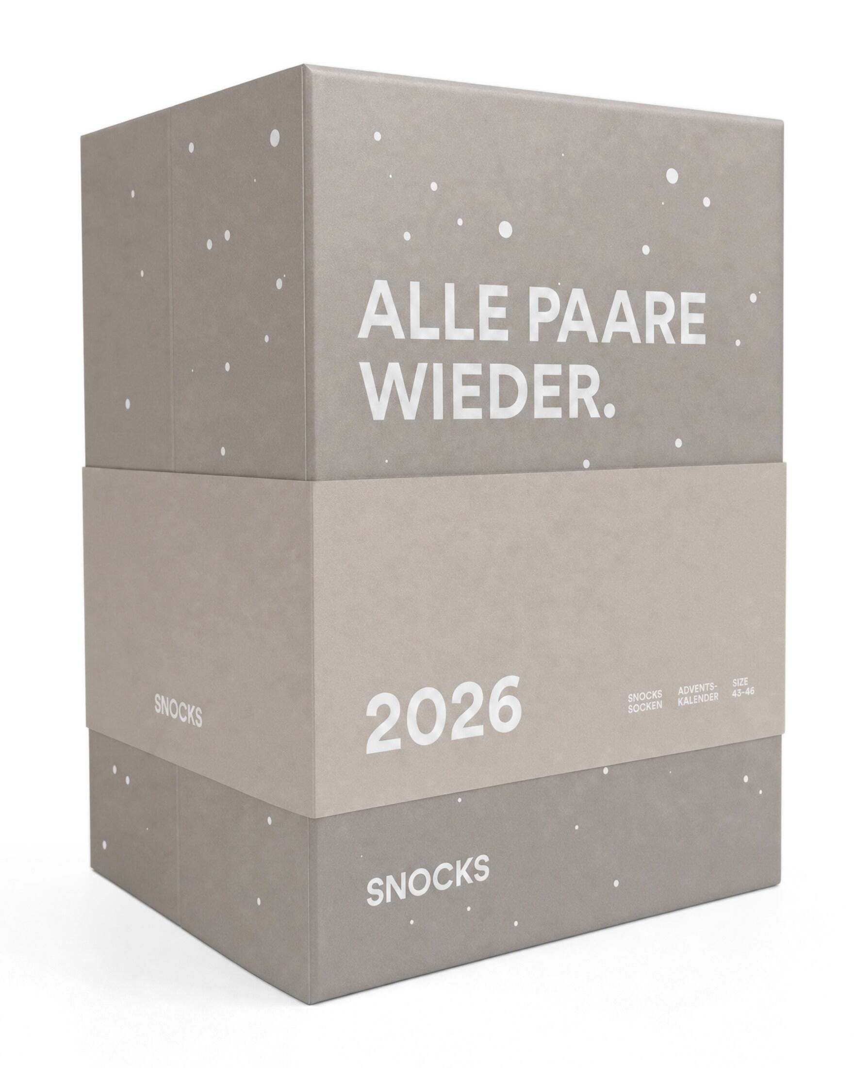 SNOCKS Adventskalender Socken Adventskalender 2026 (1-tlg), mit exklusiven Designs und weiteren Überraschungen – Bild 2 von 5
