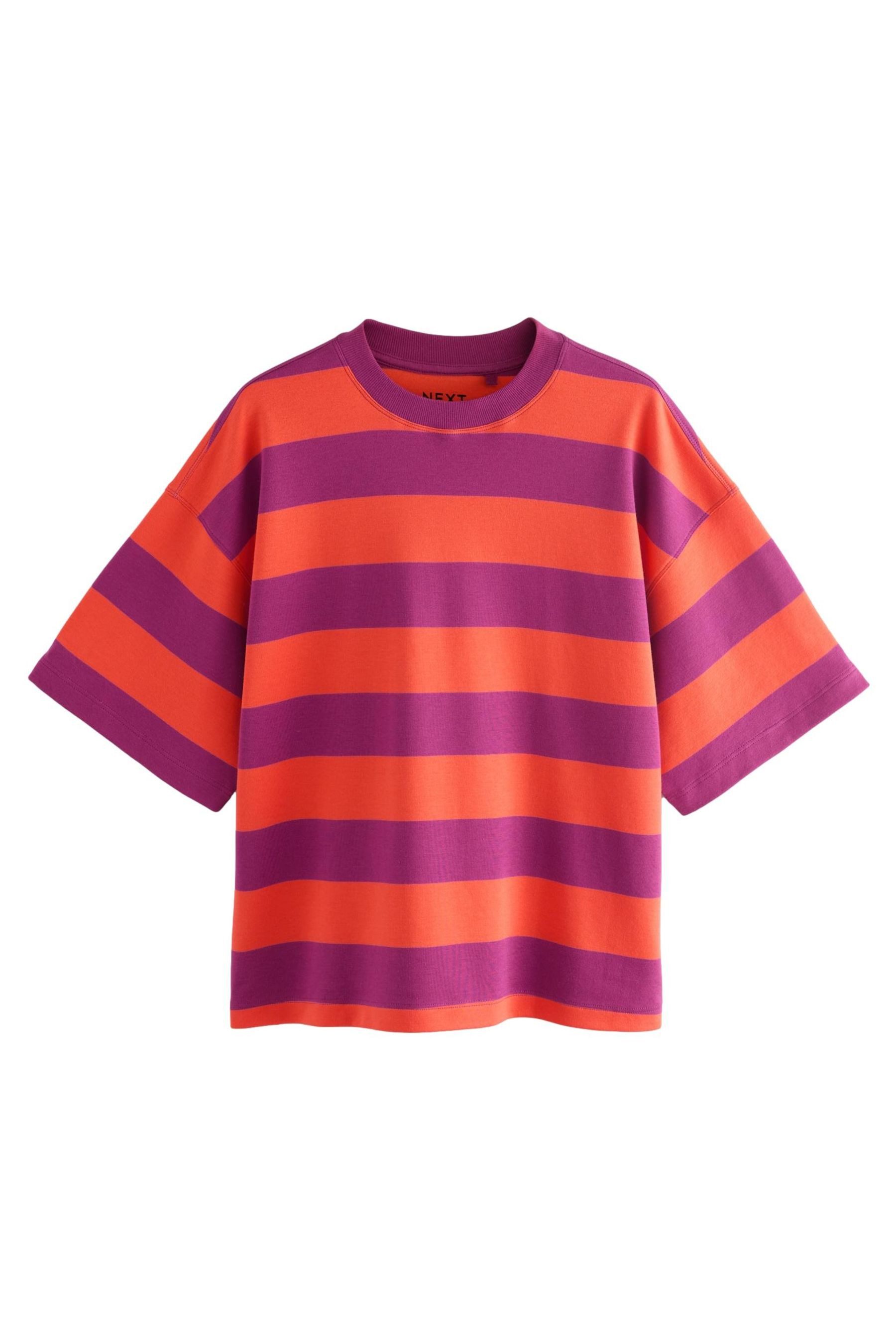 Next T-Shirt Kastiges Relaxed Fit Oversized-T-Shirt, günstig online kaufen