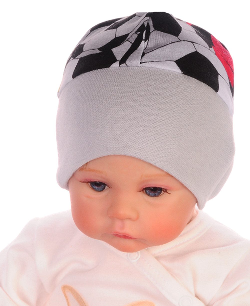 La Bortini Erstlingsmütze Baby Mütze Haube Mützchen für Neugeborene neutral bunt aus Baumwolle, elastisch, neutral, 34 35 36 37 38 39 40 41