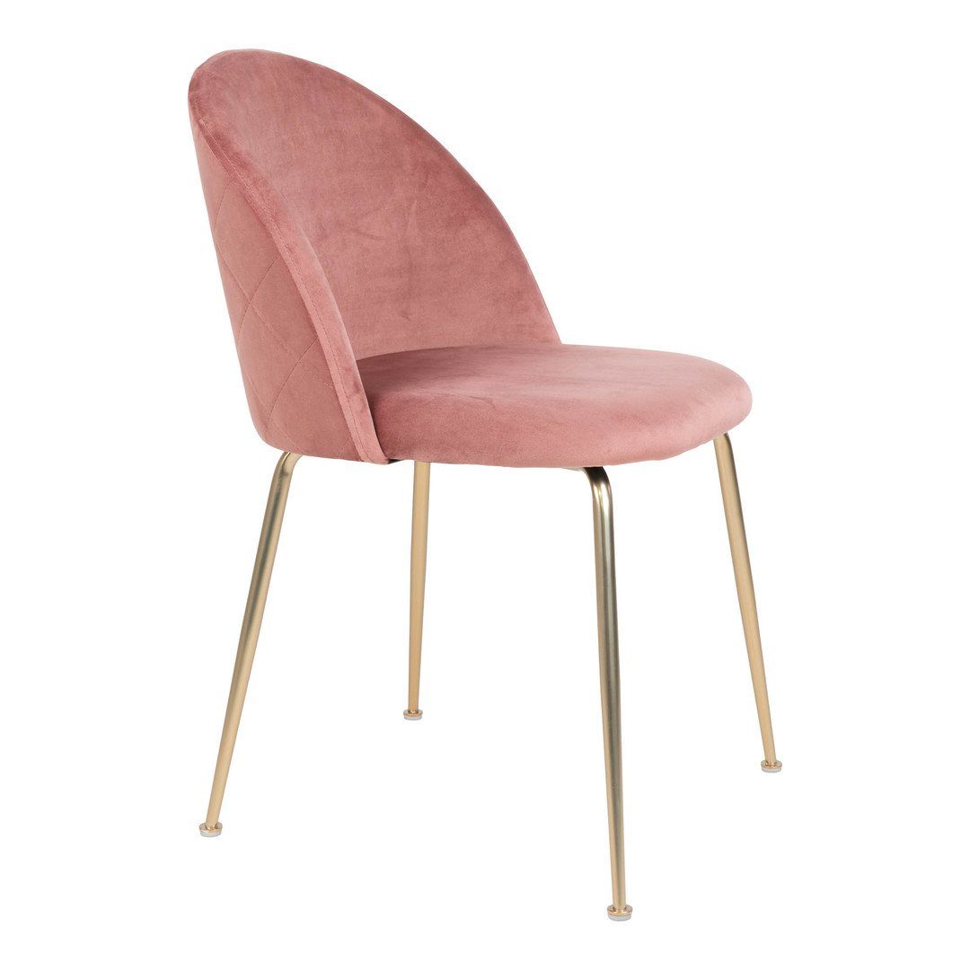 Samt, Beinen Esszimmerstuhl Geneve House Nordic Chair Dining in rosa M... aus Esszimmerstuhl – mit