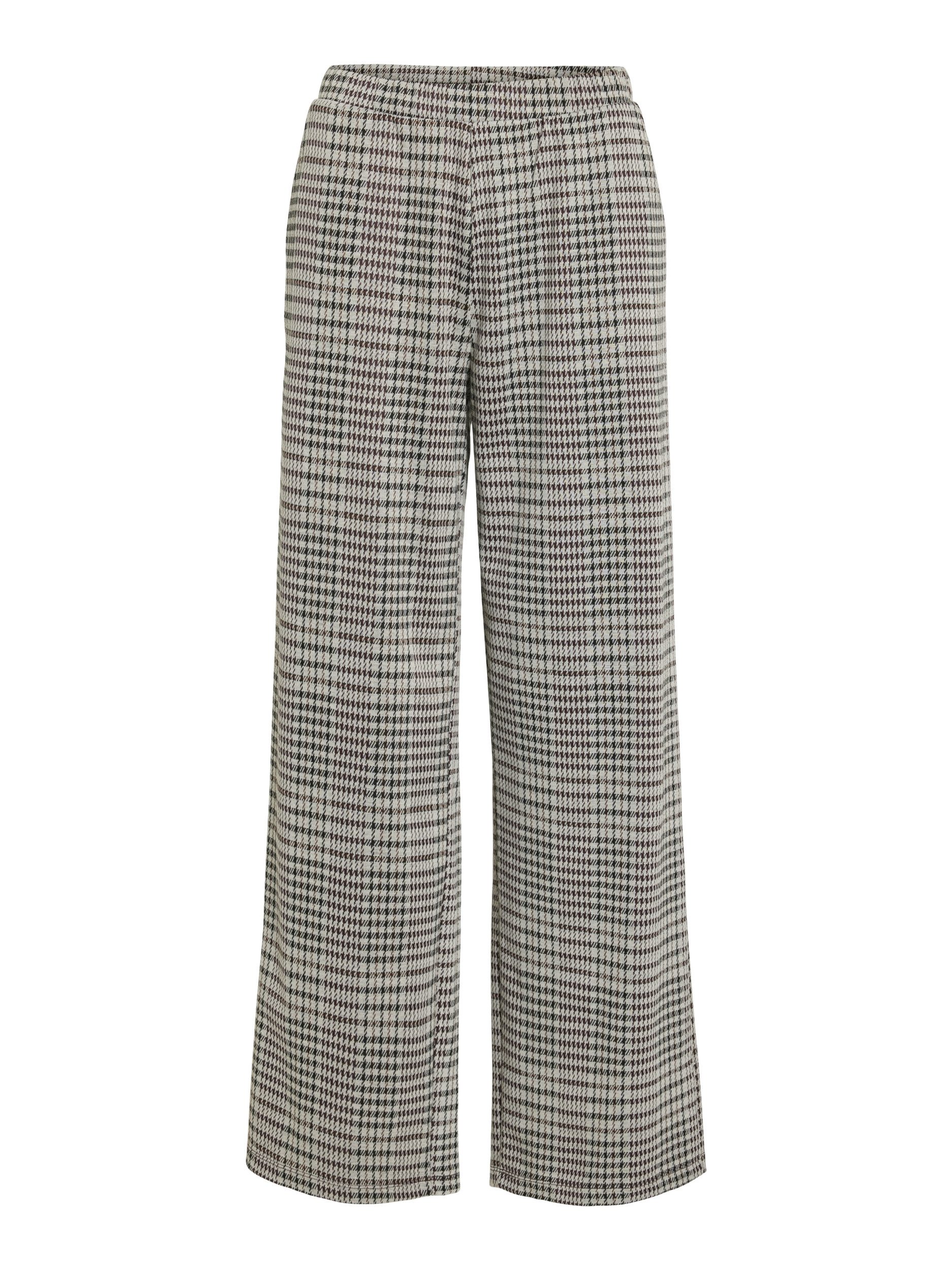 Vila Stoffhose VIRAJA CHECKS HW WIDE PANTS/R