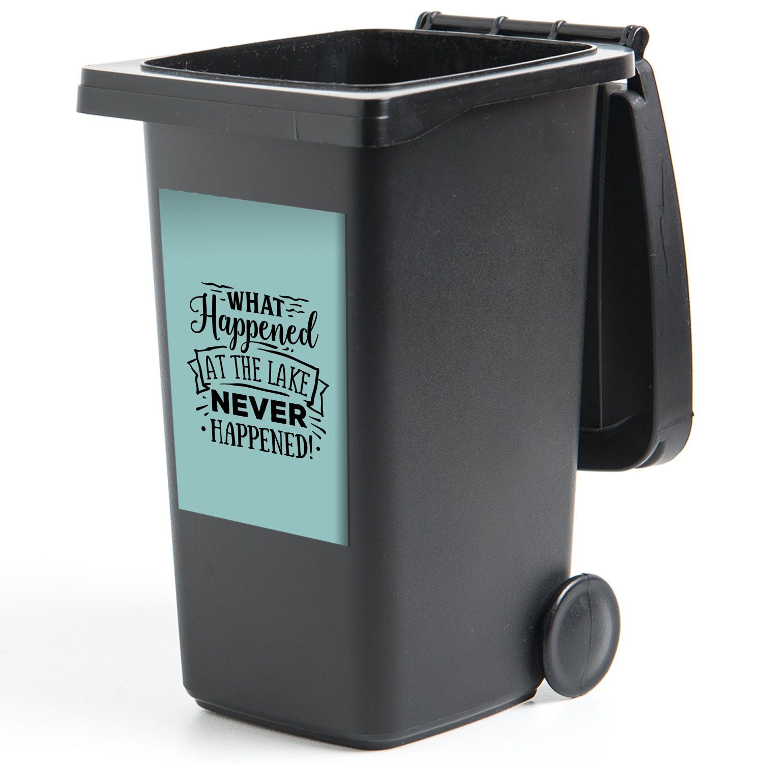 Mülltonne, St), - Abfalbehälter Sommer Mülleimer-aufkleber, - Sprichwörter (1 Wandsticker MuchoWow Container, Sticker, Mehr