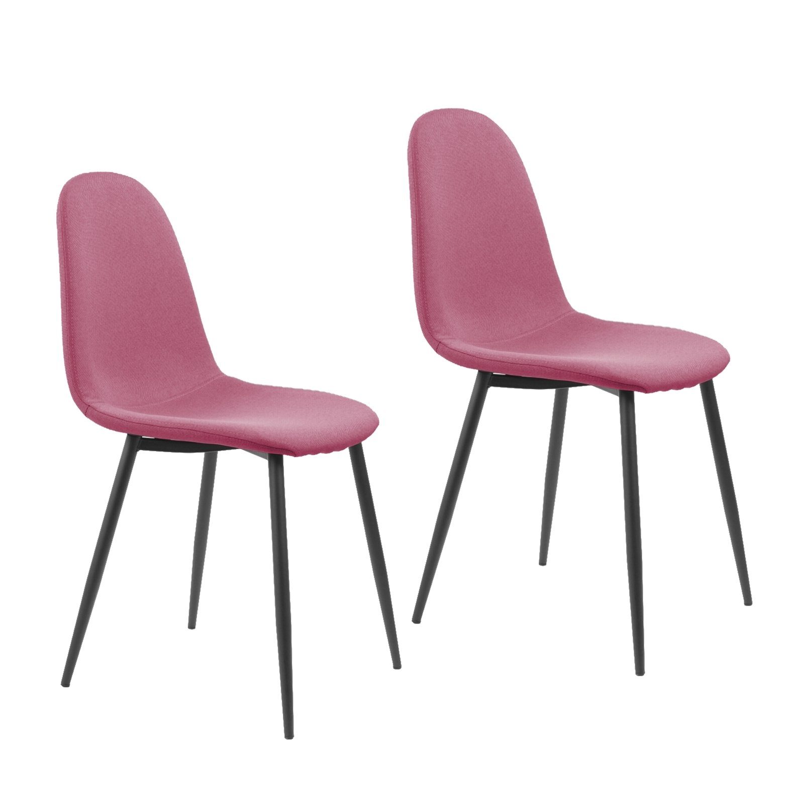 HTI-Living Esszimmerstuhl Stuhl Savannah Webstoff 2er-Set (Set, 2 St), Esszimmerstuhl Pink