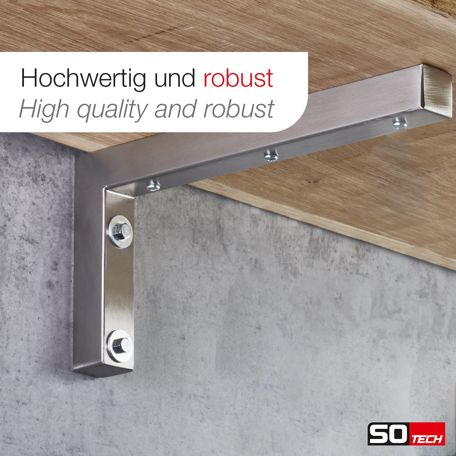 SO-TECH® Wandregalhalter Wandkonsole in L-Form robuste günstig online kaufen