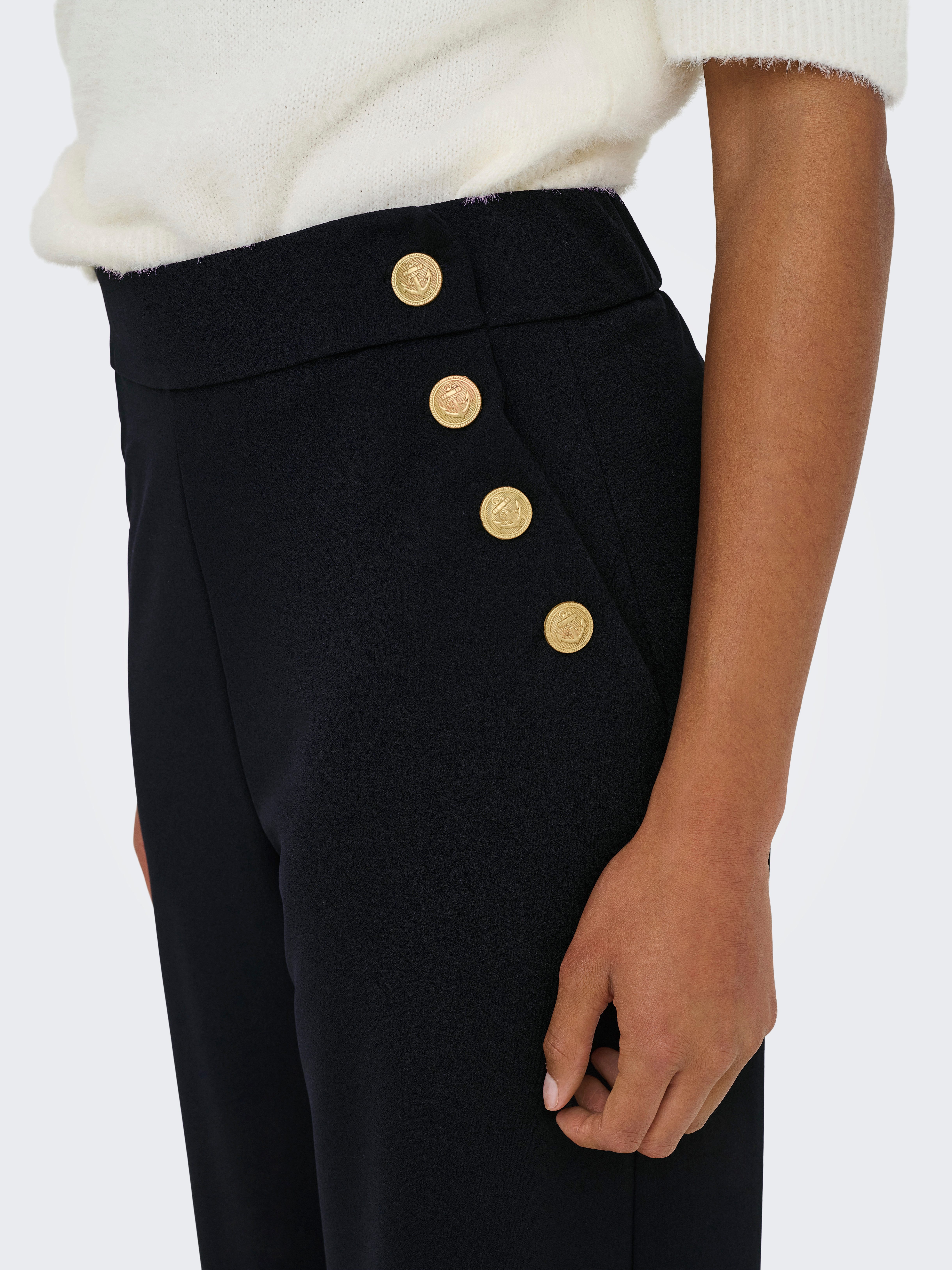 ONLY Schlupfhose ONLRINA BUTTON PANT JRS NOOS mit Knopf-Details günstig online kaufen