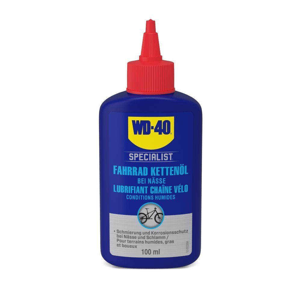 WD-40 Schmierfett SPECIALIST Fahrrad Kettenöl bei Nässe 100 ml, 100 ml, (1-St)